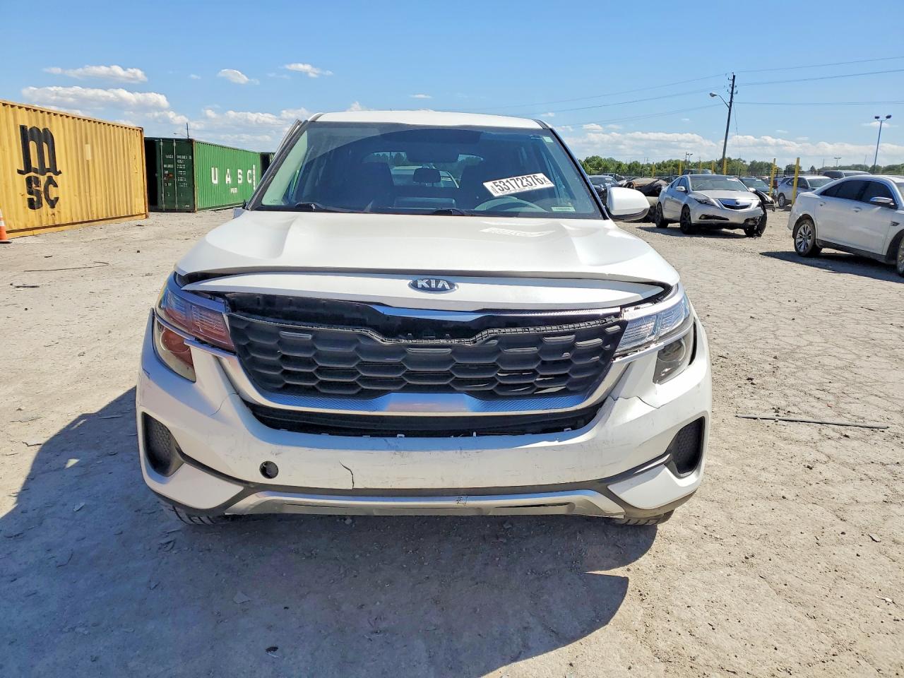 2021 Kia Seltos Lx White vin: KNDEPCAA8M7153085