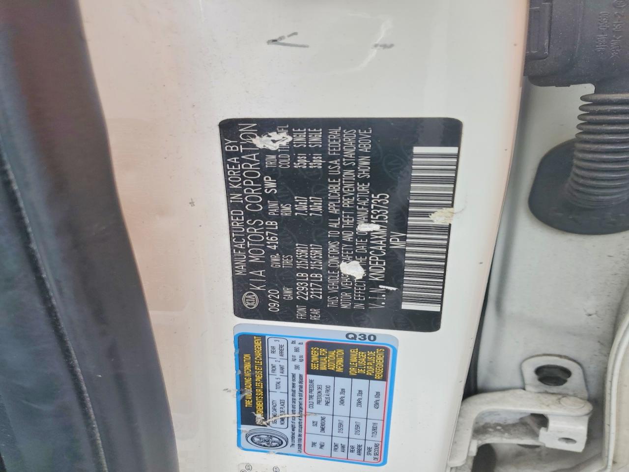 2022 Kia Seltos Lx White vin: KNDEPCAAXM7153735