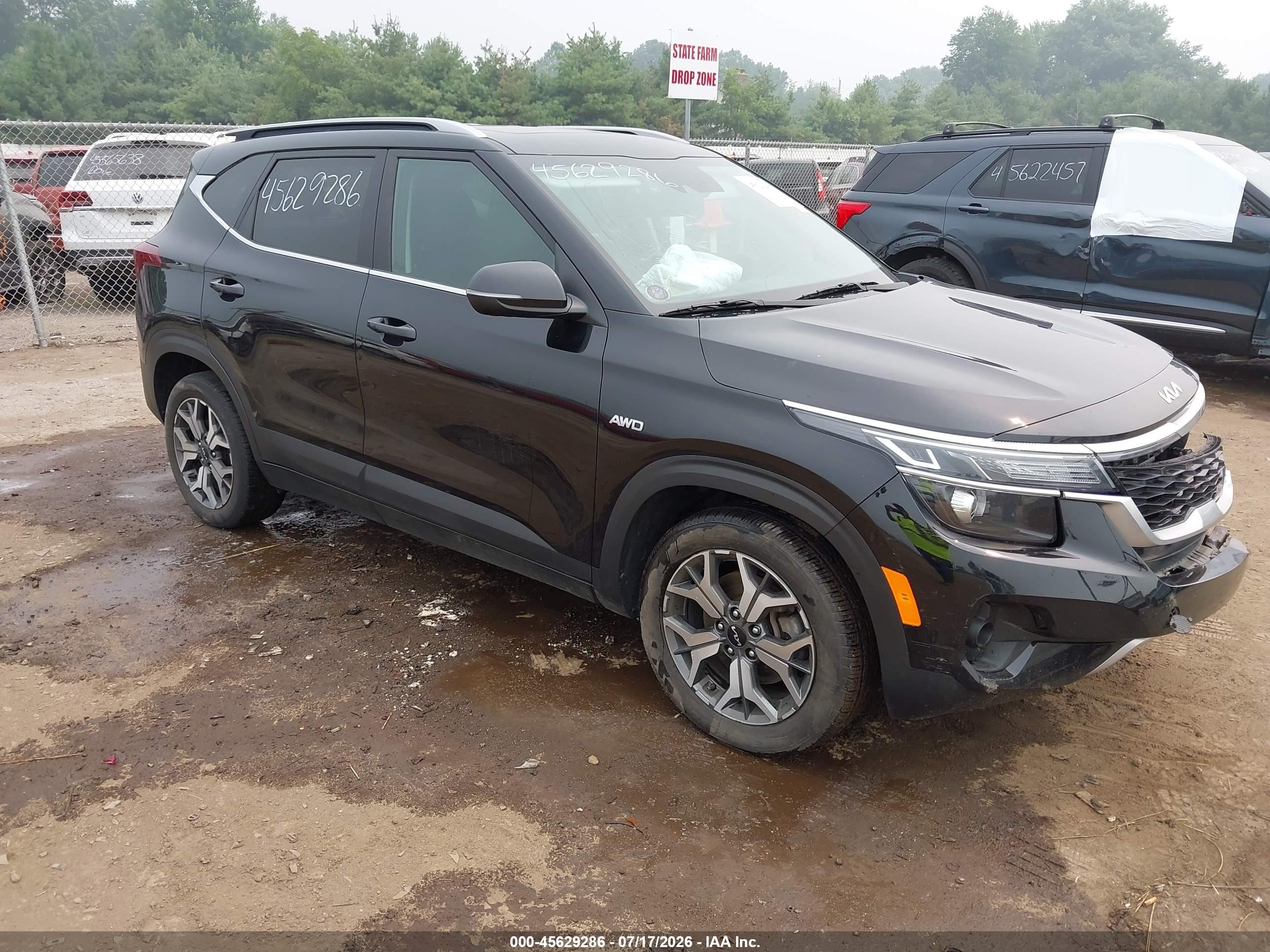 2023 Kia Seltos Ex Черный vin: KNDERCAA1P7410120