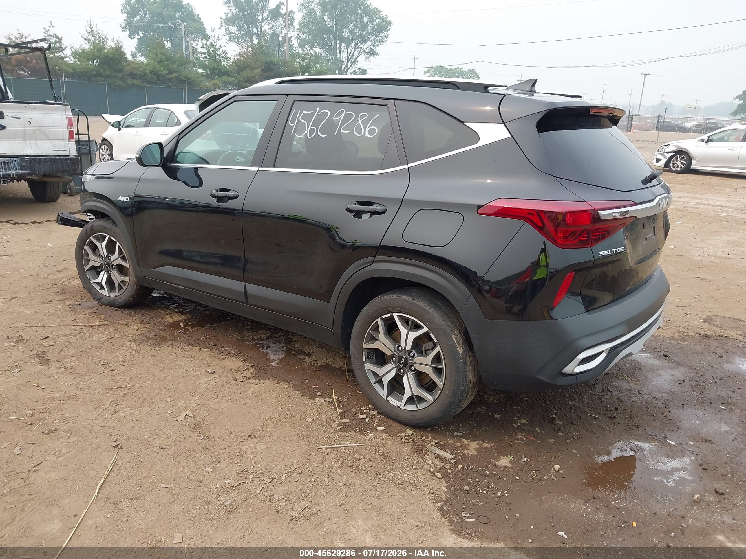 2023 Kia Seltos Ex Черный vin: KNDERCAA1P7410120