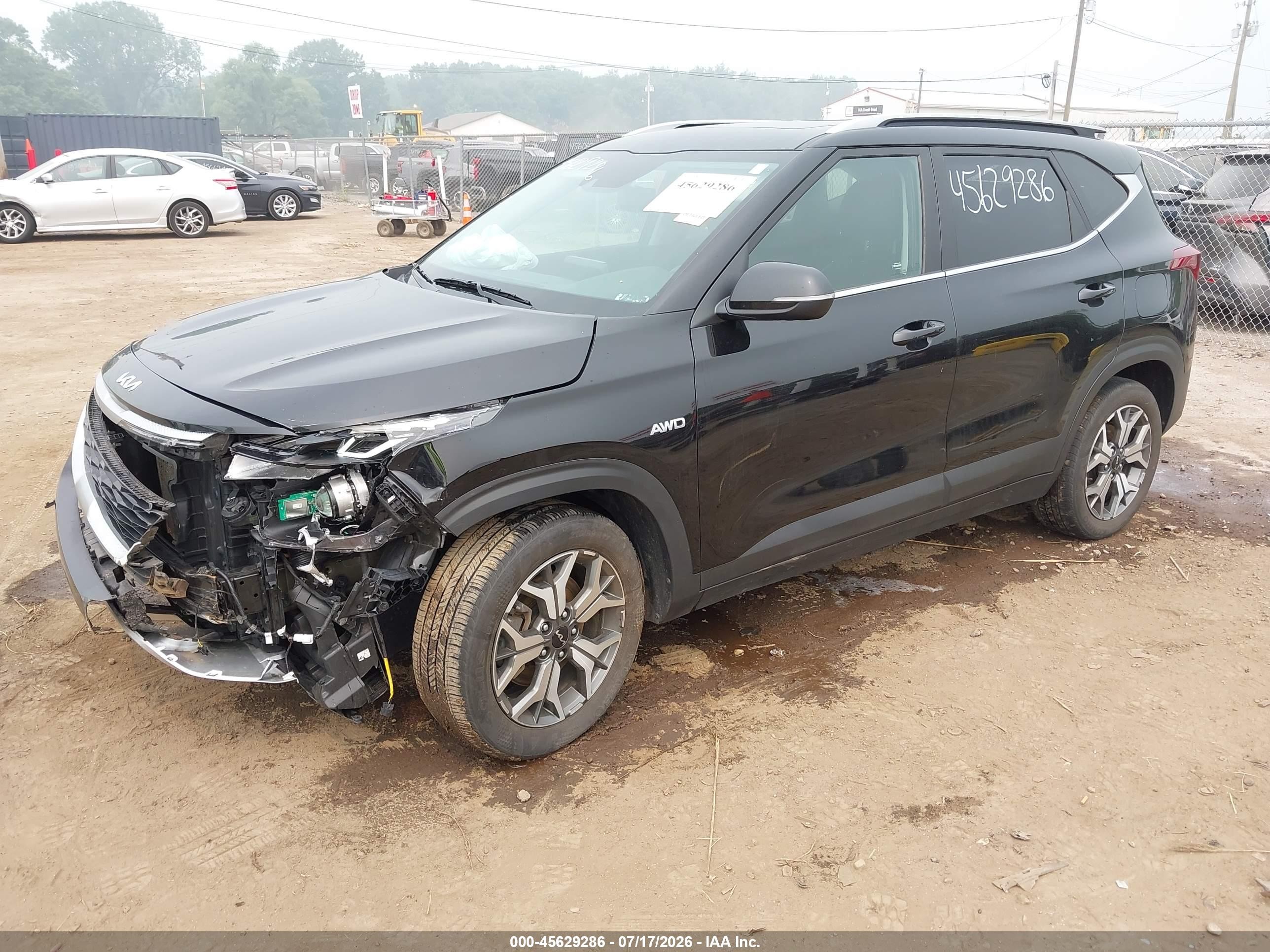 2023 Kia Seltos Ex Черный vin: KNDERCAA1P7410120