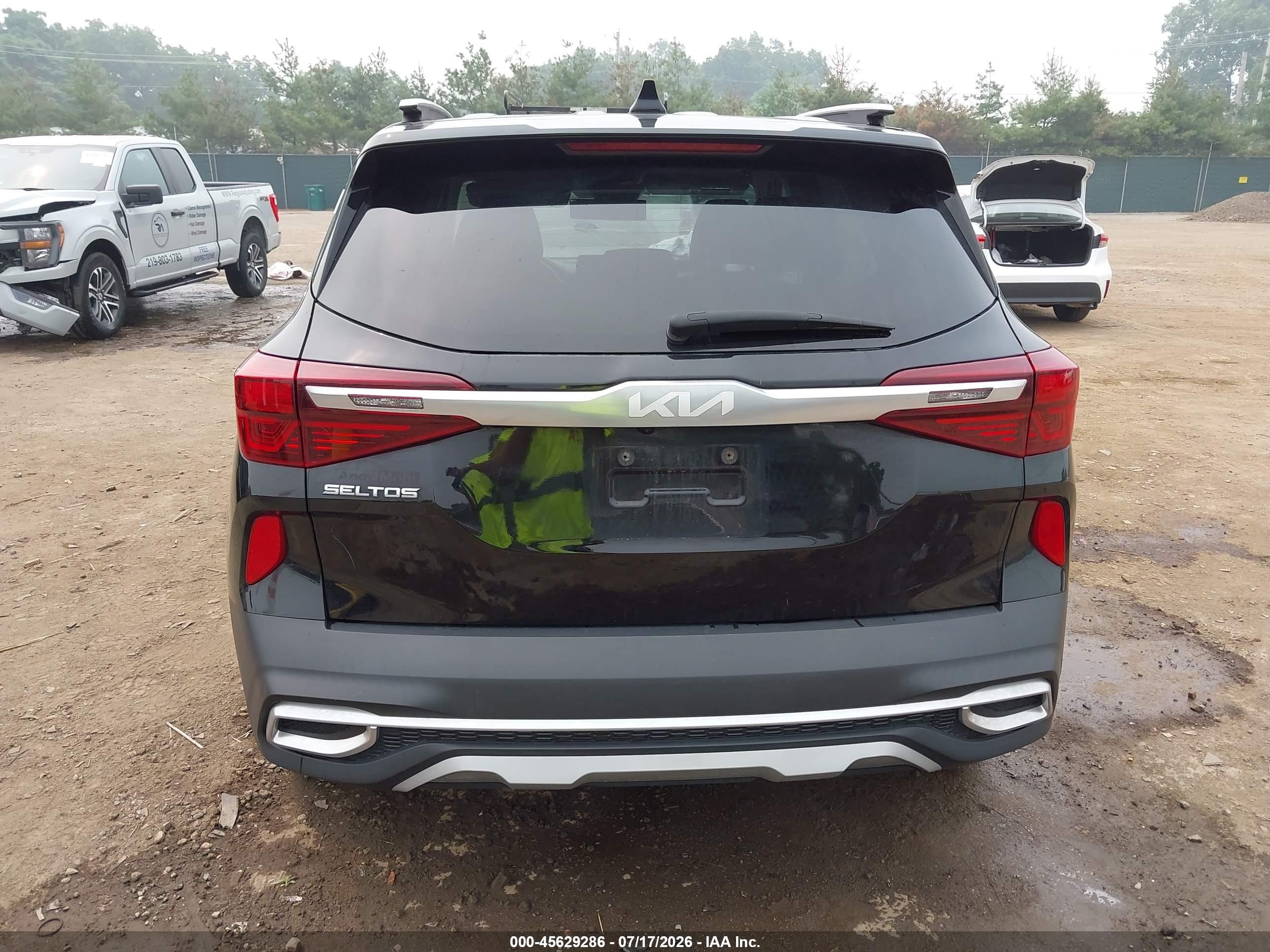 2023 Kia Seltos Ex Черный vin: KNDERCAA1P7410120