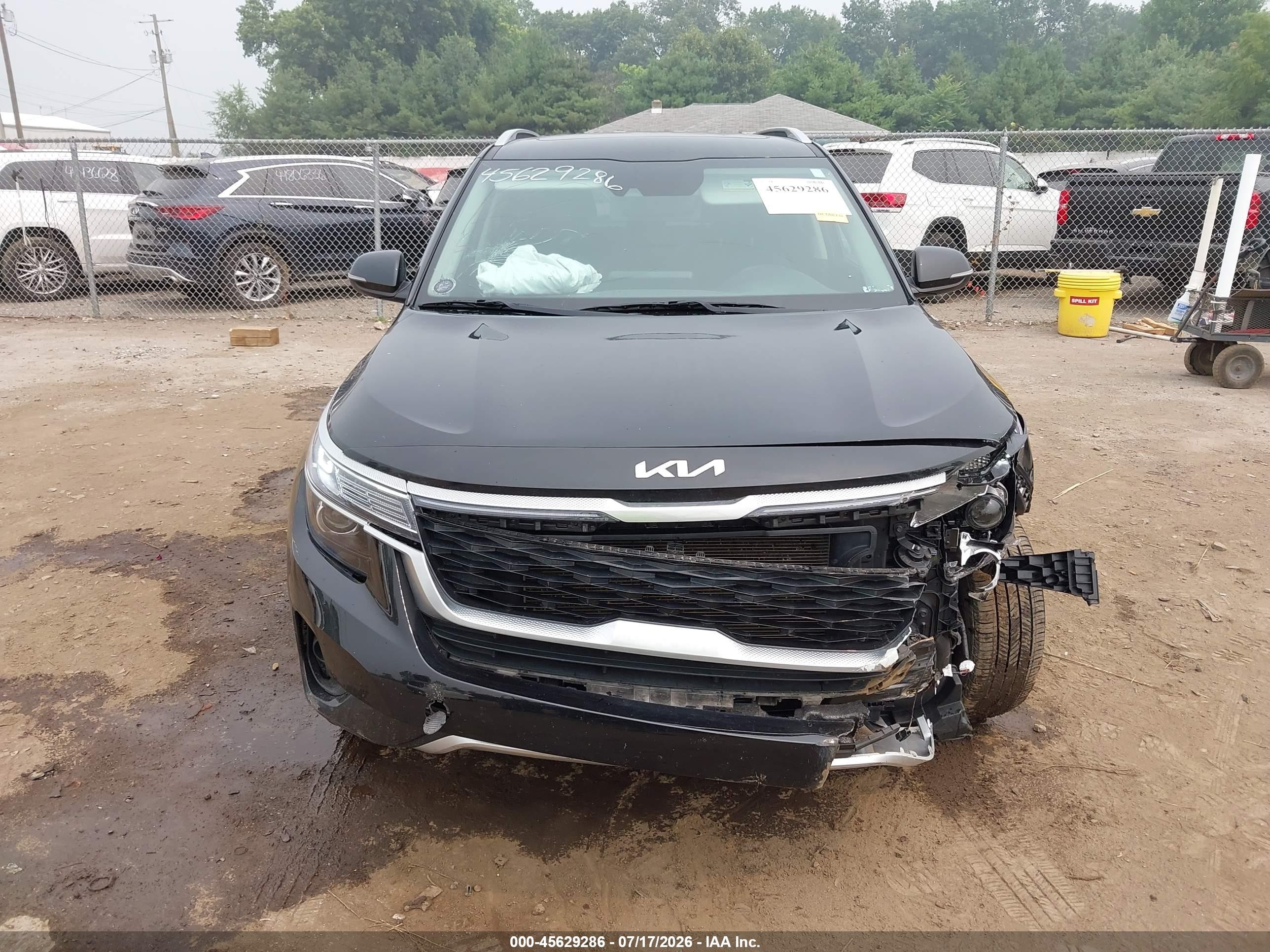 2023 Kia Seltos Ex Черный vin: KNDERCAA1P7410120
