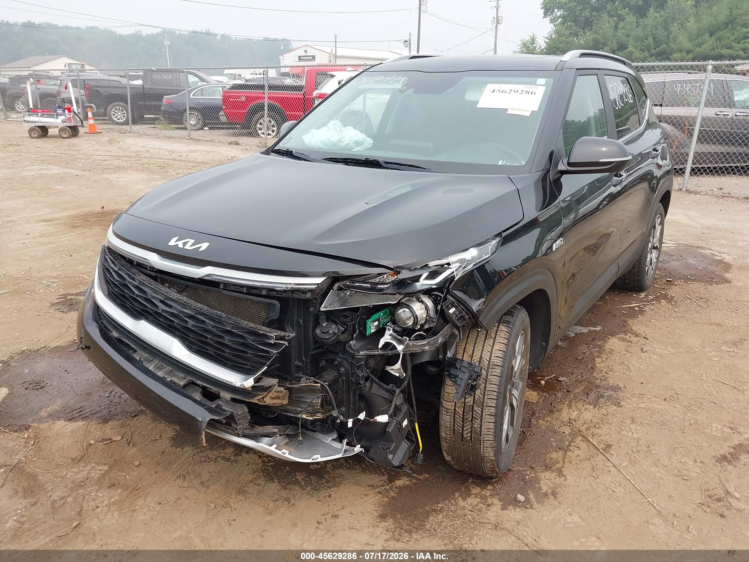 2023 Kia Seltos Ex Черный vin: KNDERCAA1P7410120