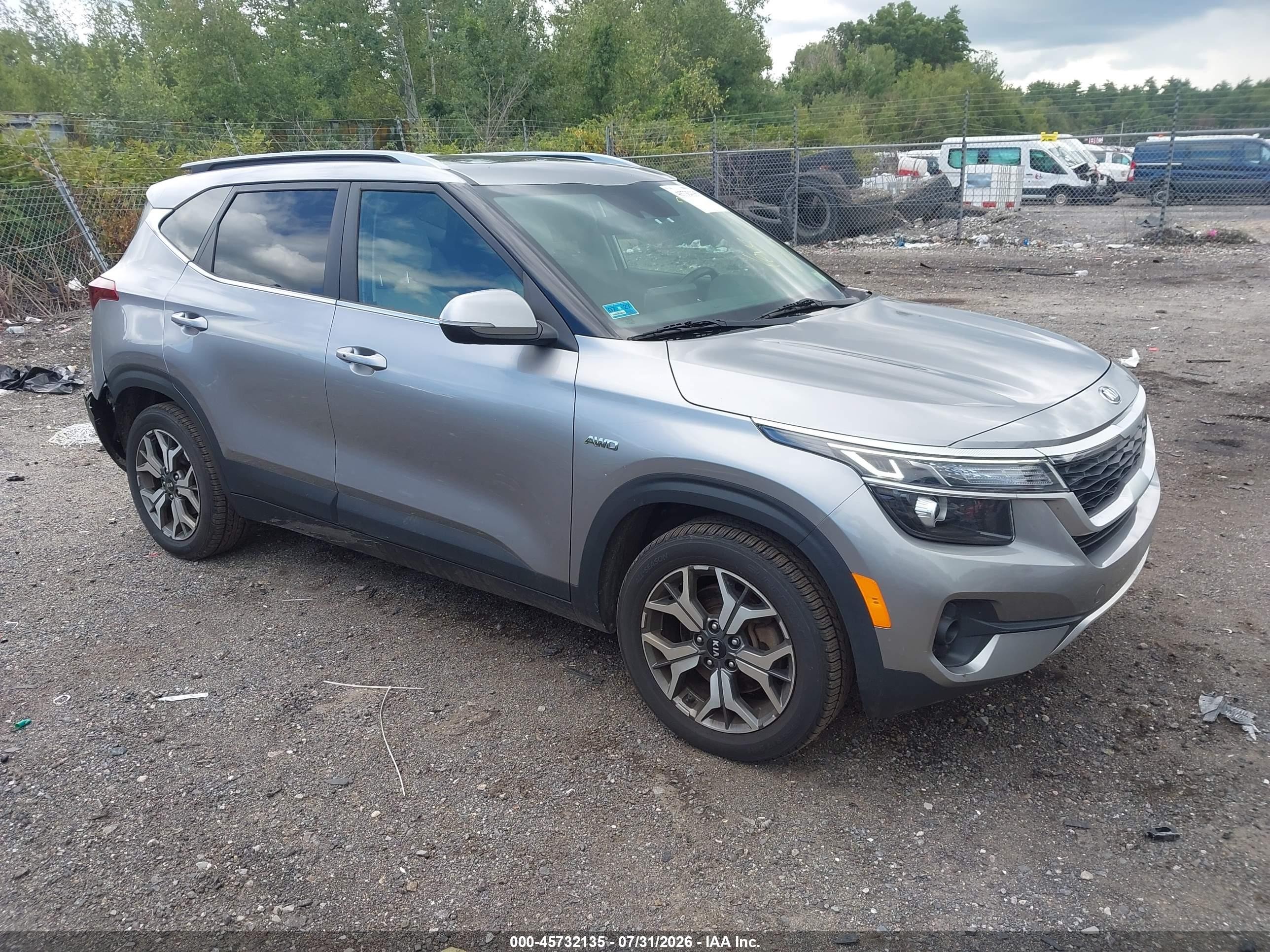 2021 Kia Seltos Ex White vin: KNDERCAA3M7092996