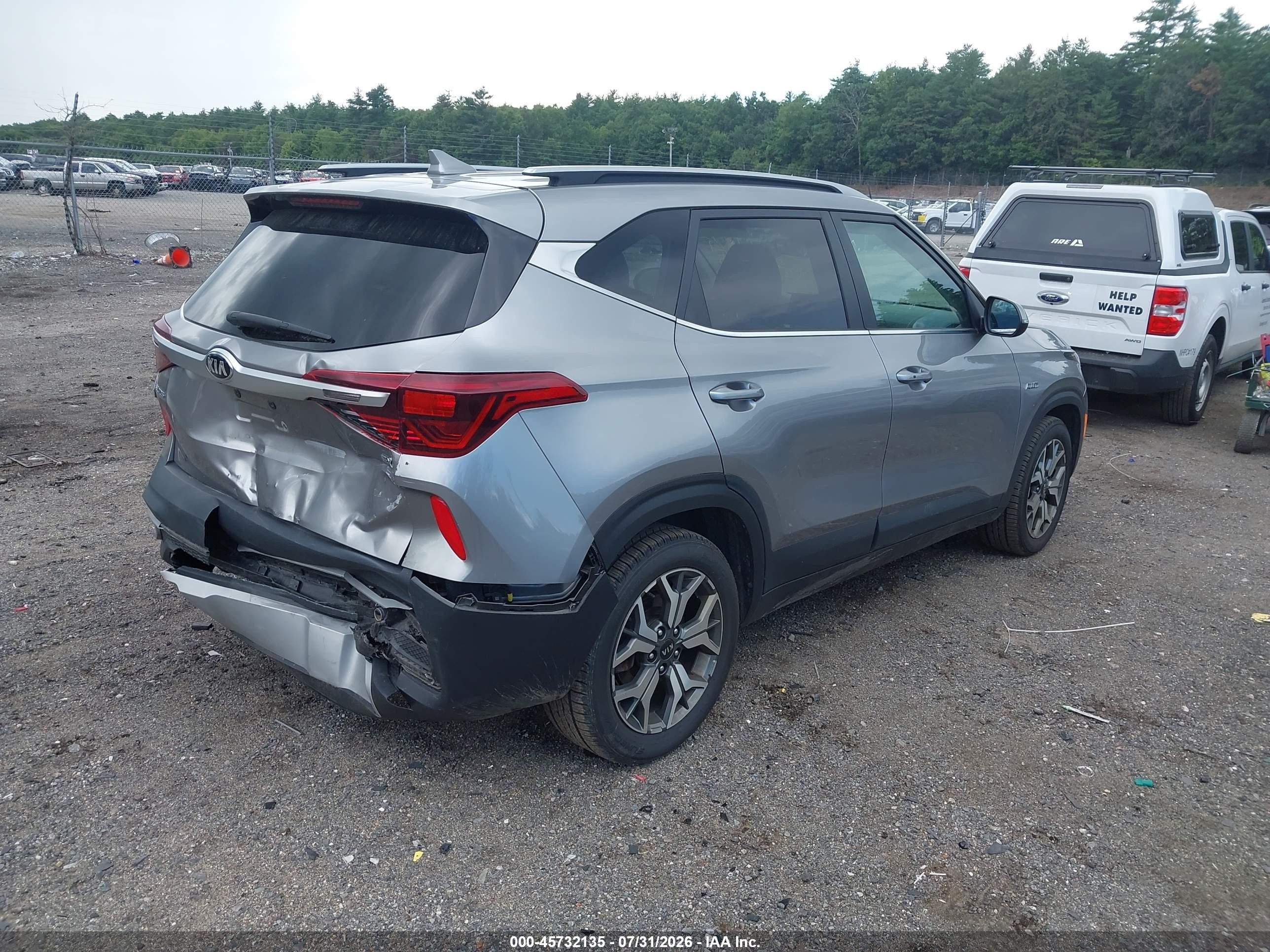 2021 Kia Seltos Ex White vin: KNDERCAA3M7092996