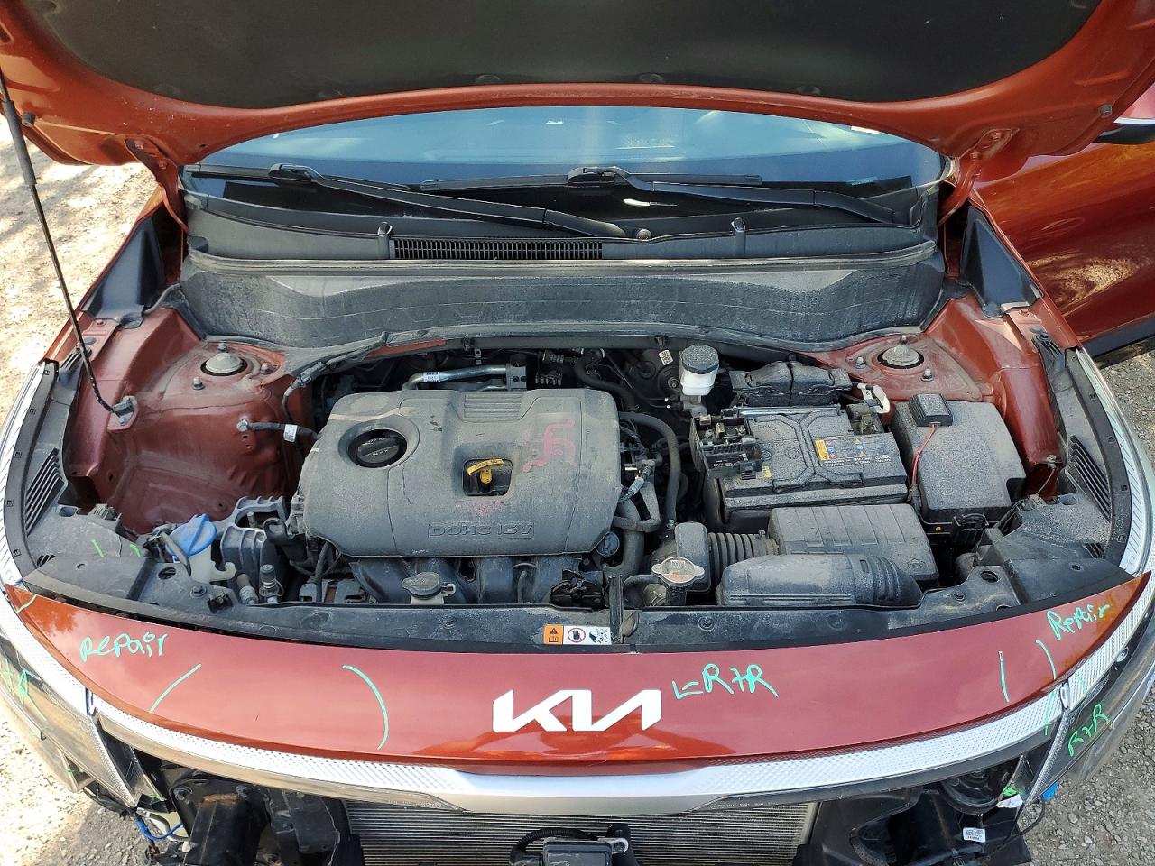 2022 Kia Seltos Ex Burgundy vin: KNDERCAA3N7289474