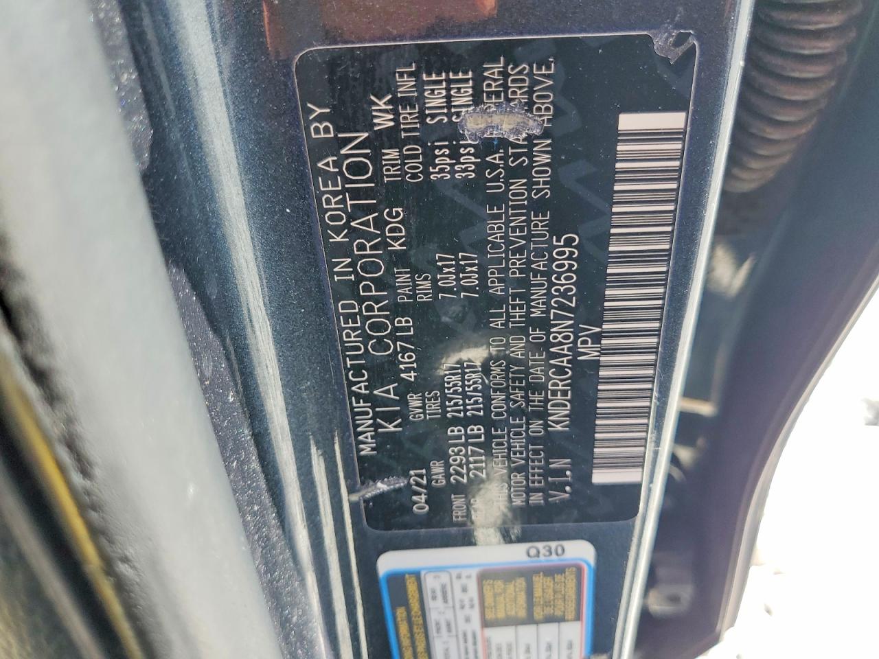 2022 Kia Seltos Ex Charcoal vin: KNDERCAA8N7236995