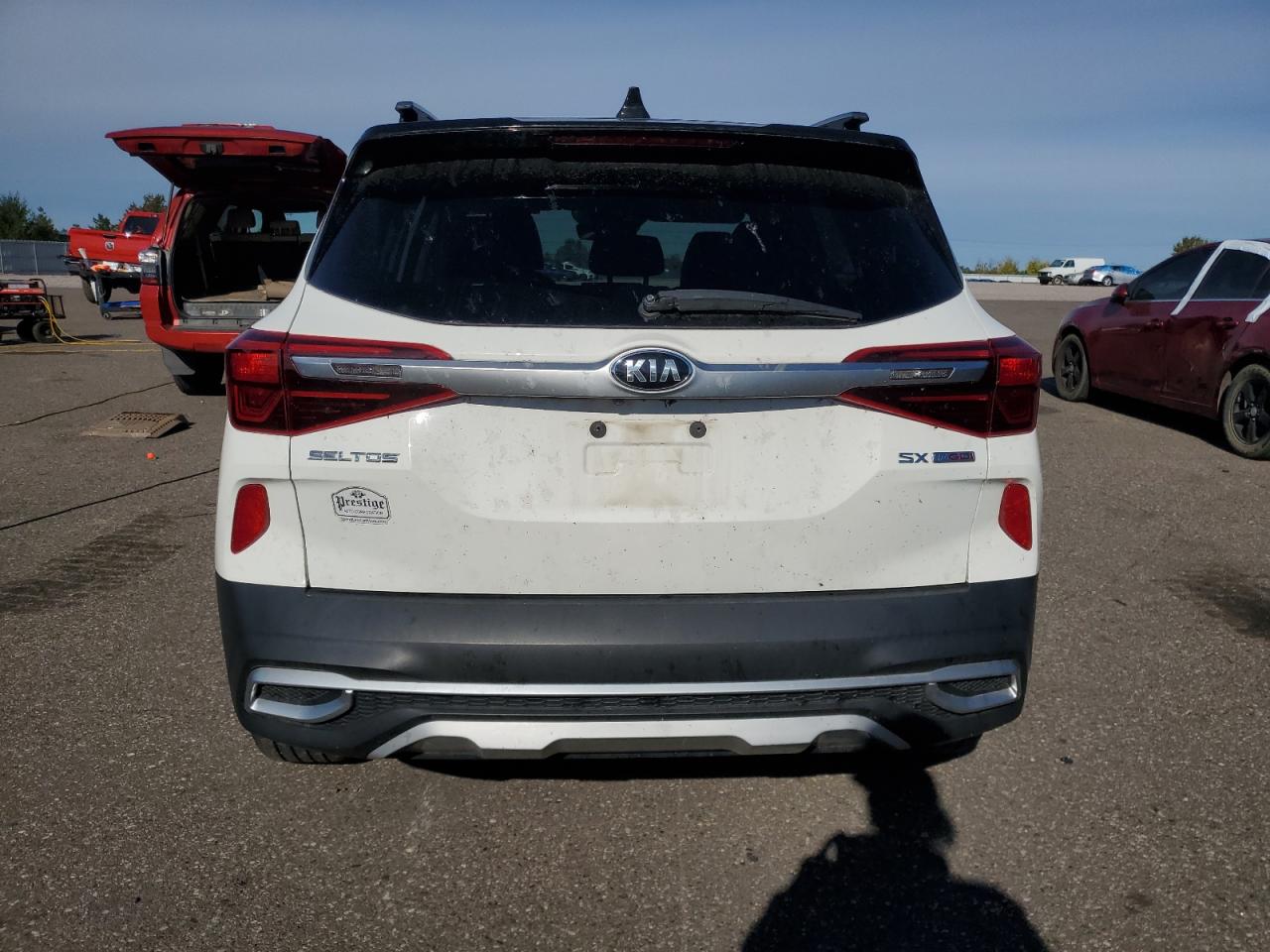 2021 Kia Seltos Sx Белый vin: KNDETCA27M7207335