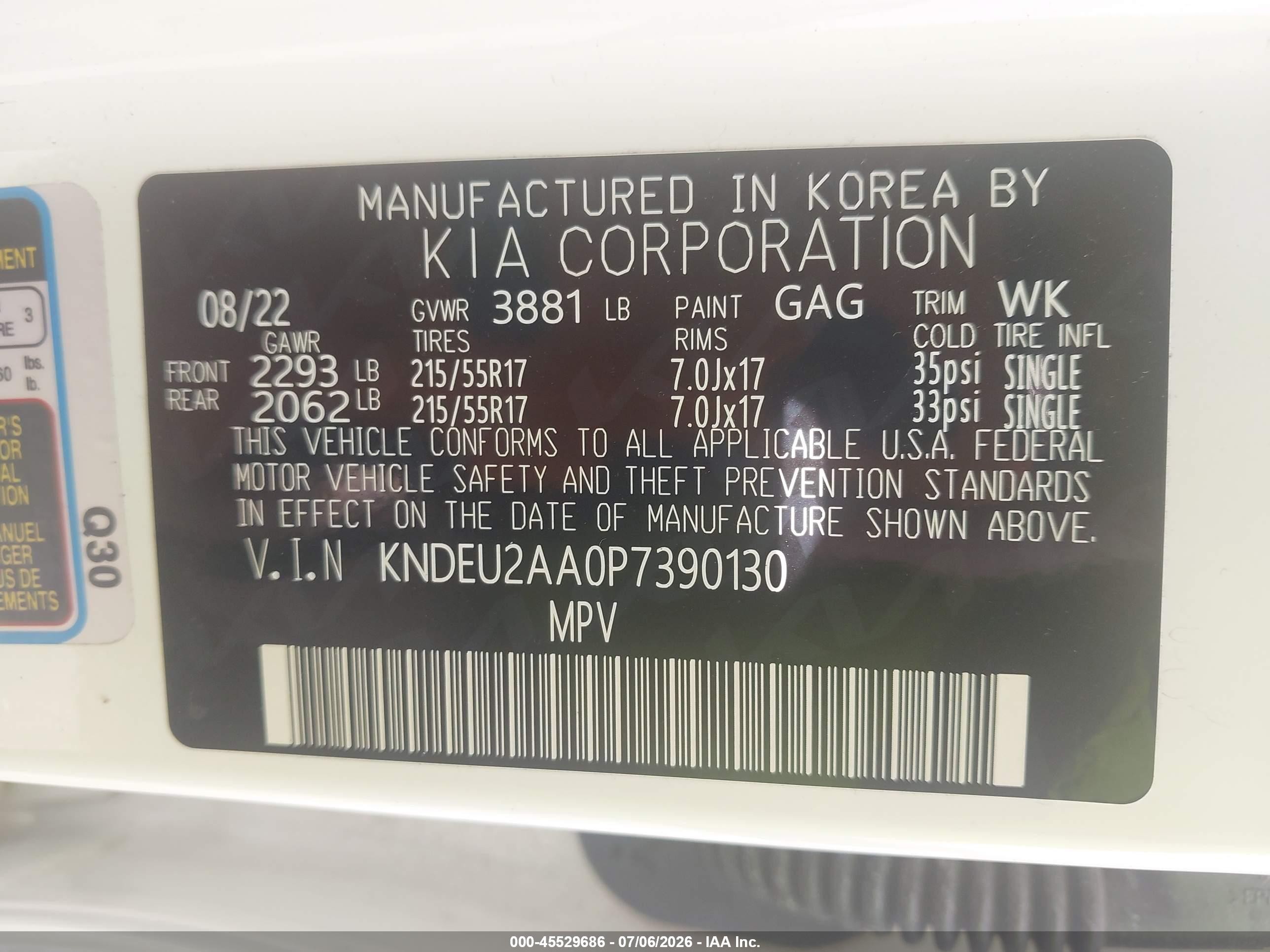 2023 Kia Seltos S White vin: KNDEU2AA0P7390130