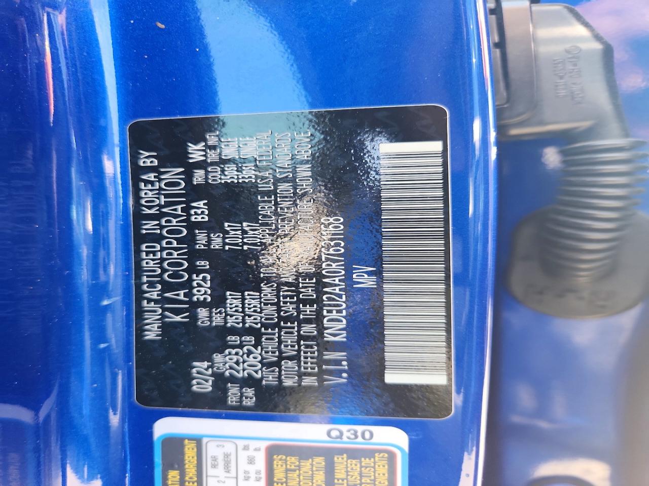 2024 Kia Seltos S Blue vin: KNDEU2AA0R7631168