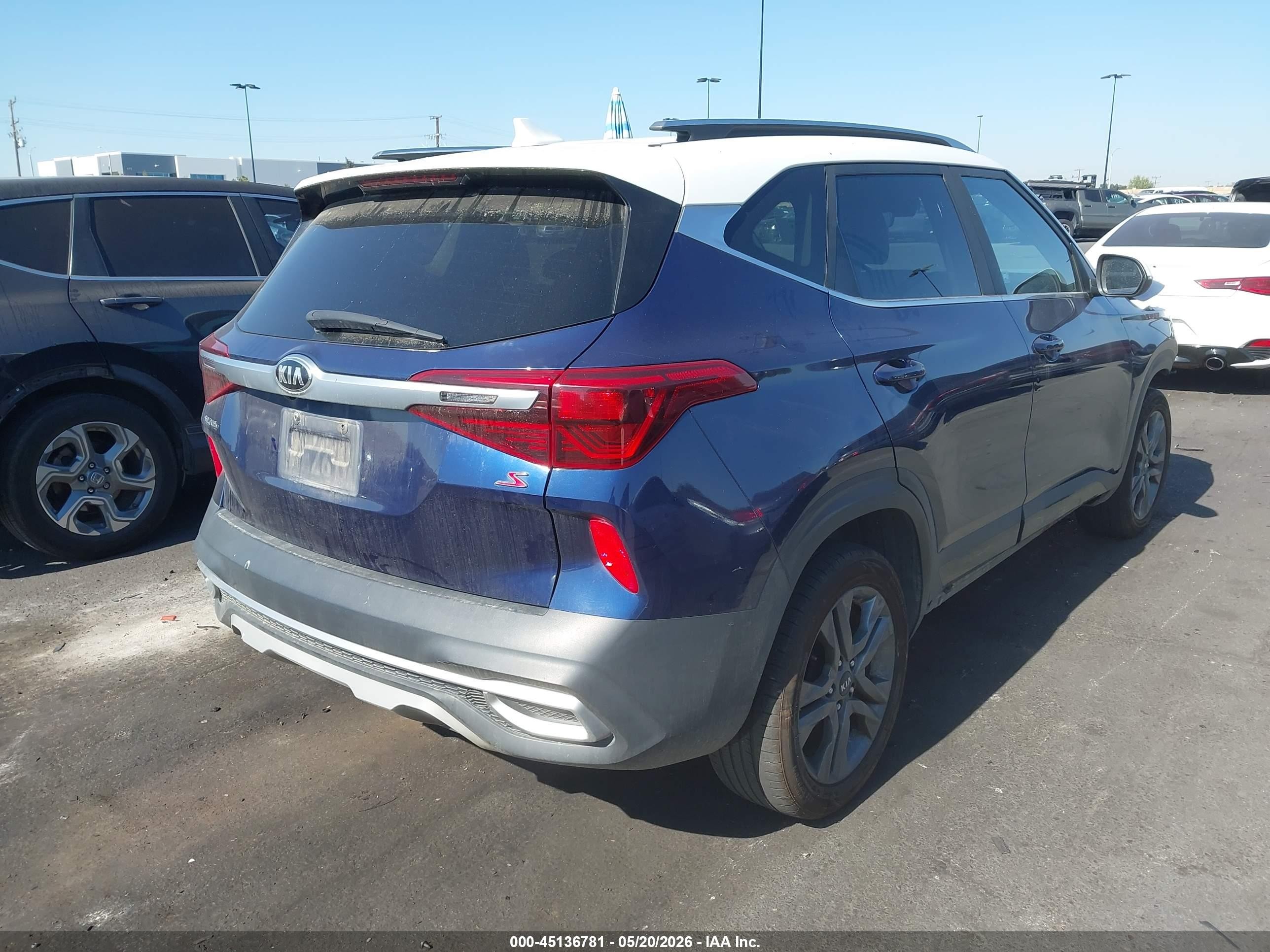 2021 Kia Seltos S Синий vin: KNDEU2AA2M7049260