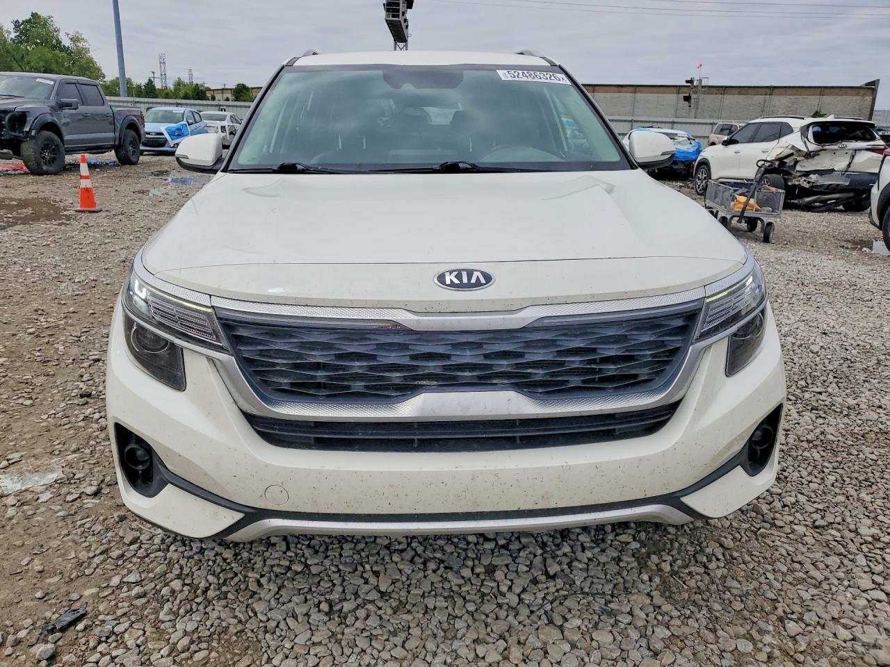 2021 Kia Seltos S White vin: KNDEUCAA4M7079768