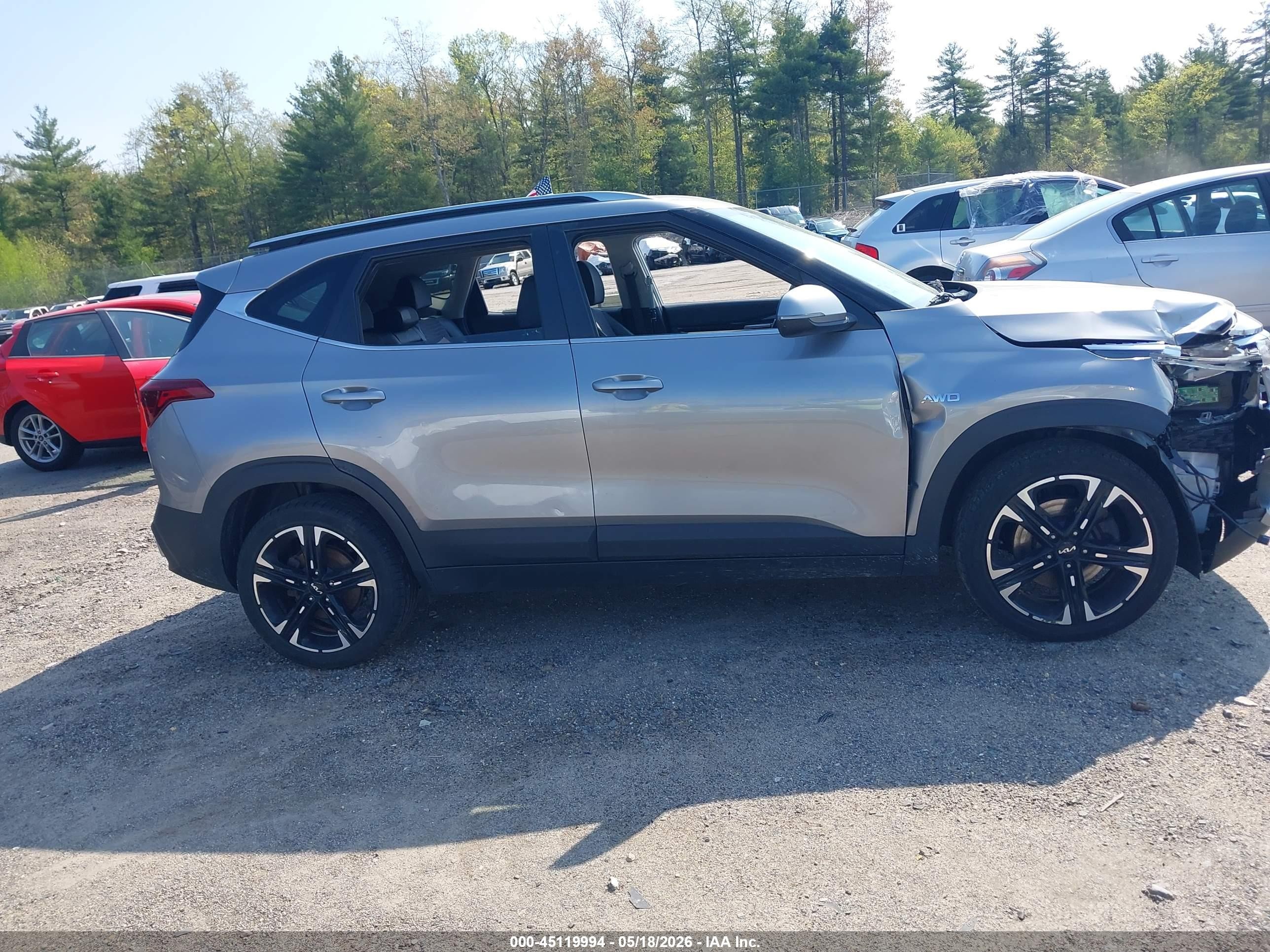 2021 Kia Seltos S Серый vin: KNDEUCAA7M7166239