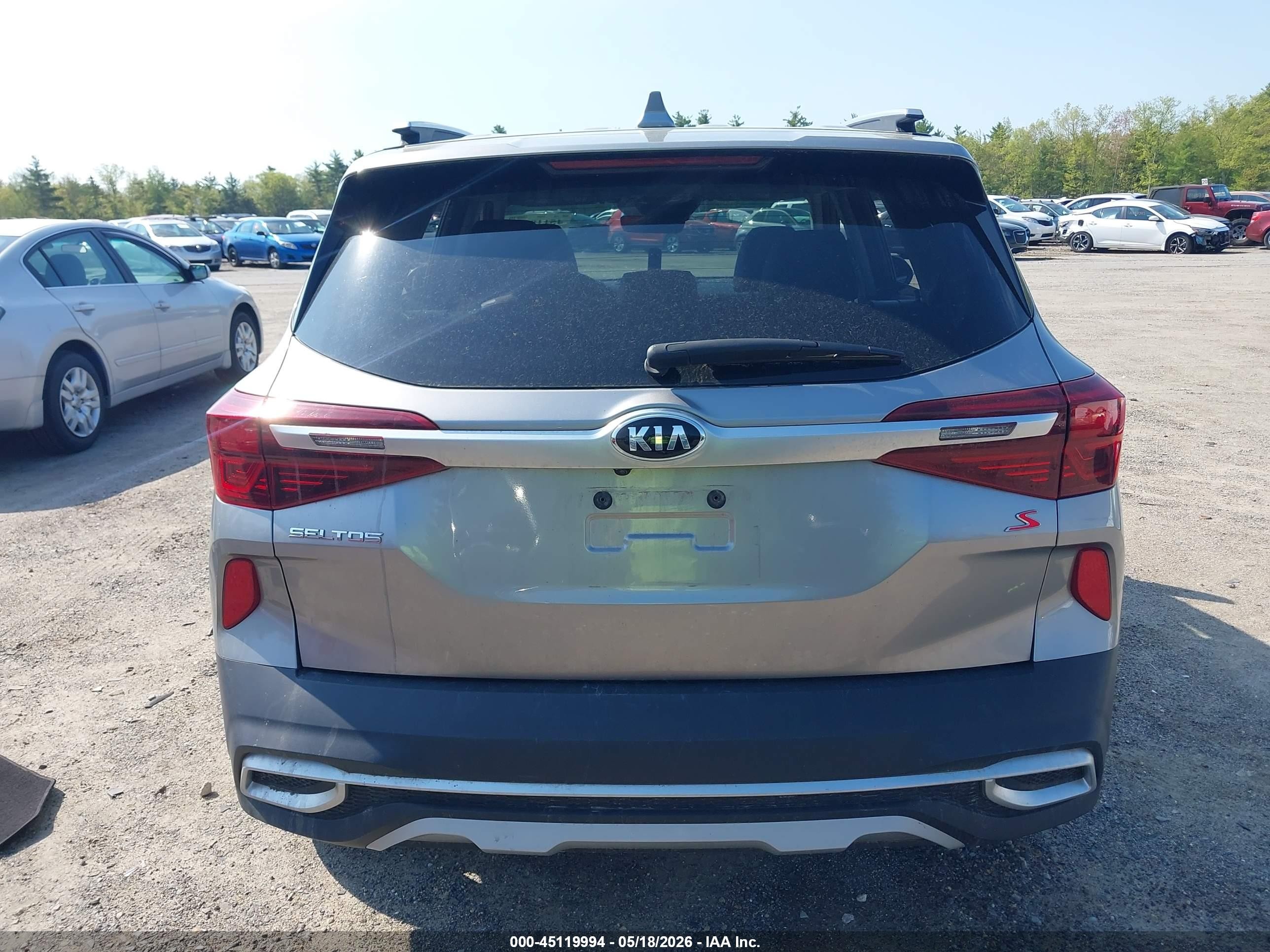 2021 Kia Seltos S Серый vin: KNDEUCAA7M7166239