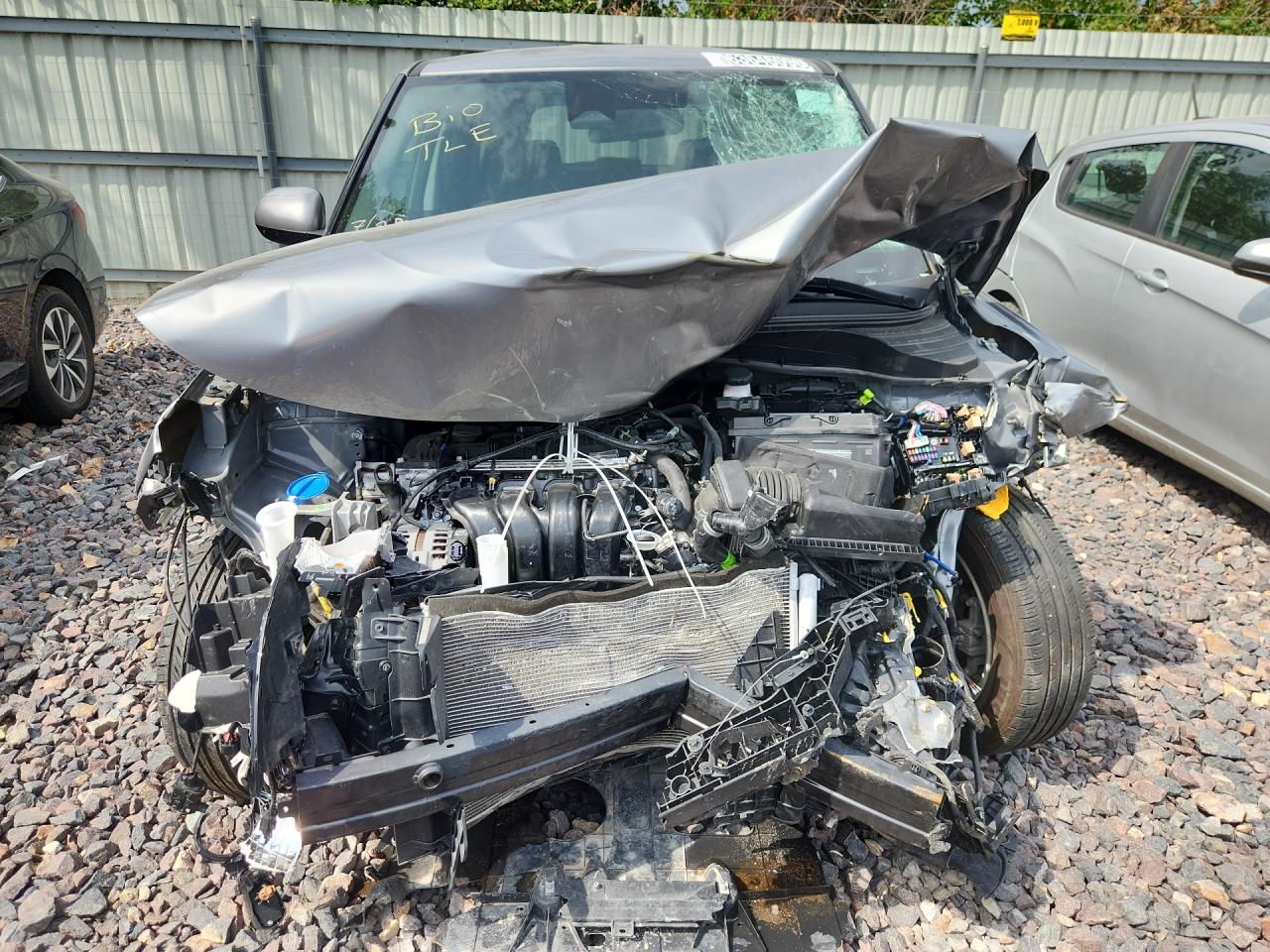 2025 Kia Soul Lx Gray vin: KNDJ23AU0S7937135 Damage: Left Head Lamp, Missing, Replacement Required