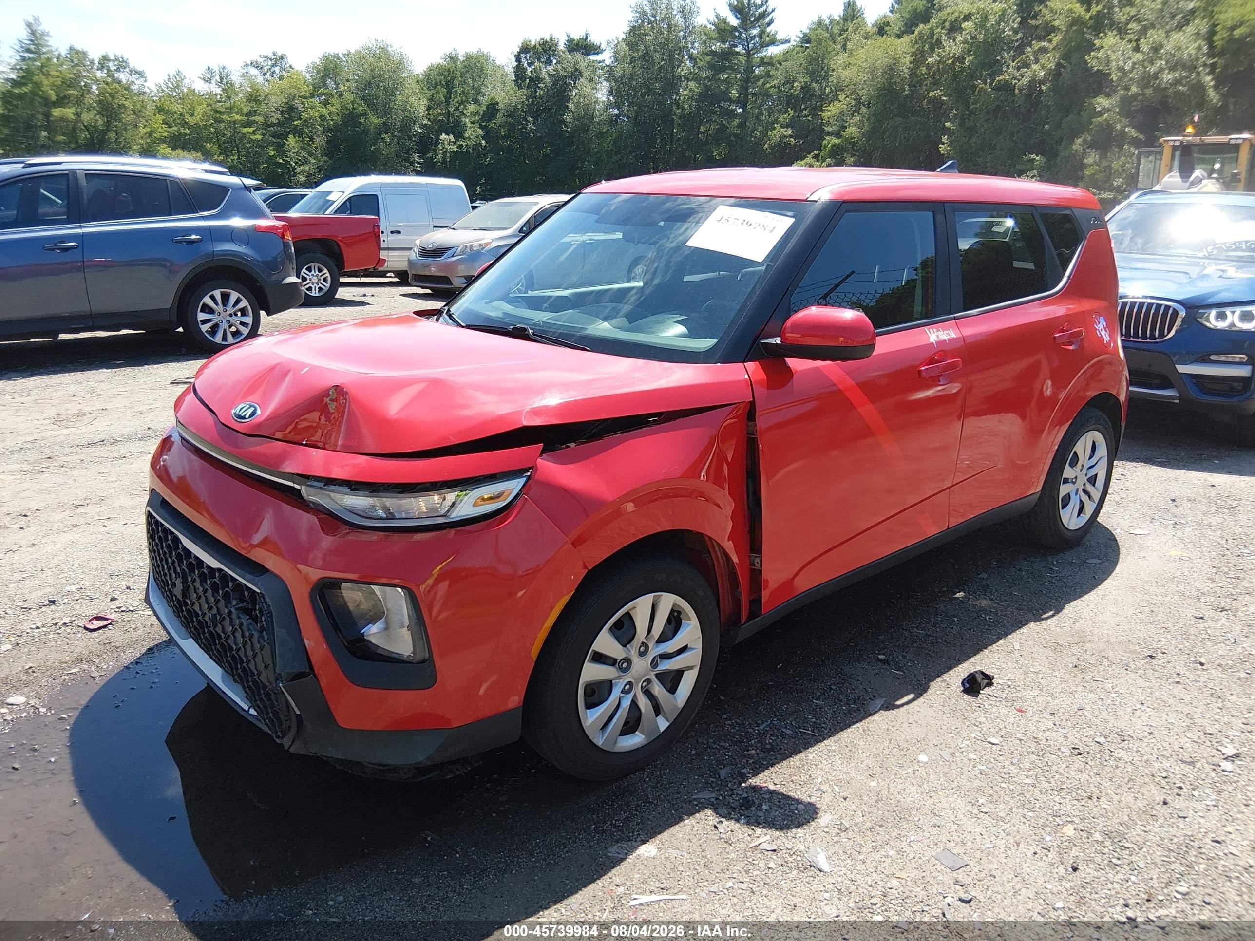 2020 Kia Soul Lx Красный vin: KNDJ23AU4L7010396