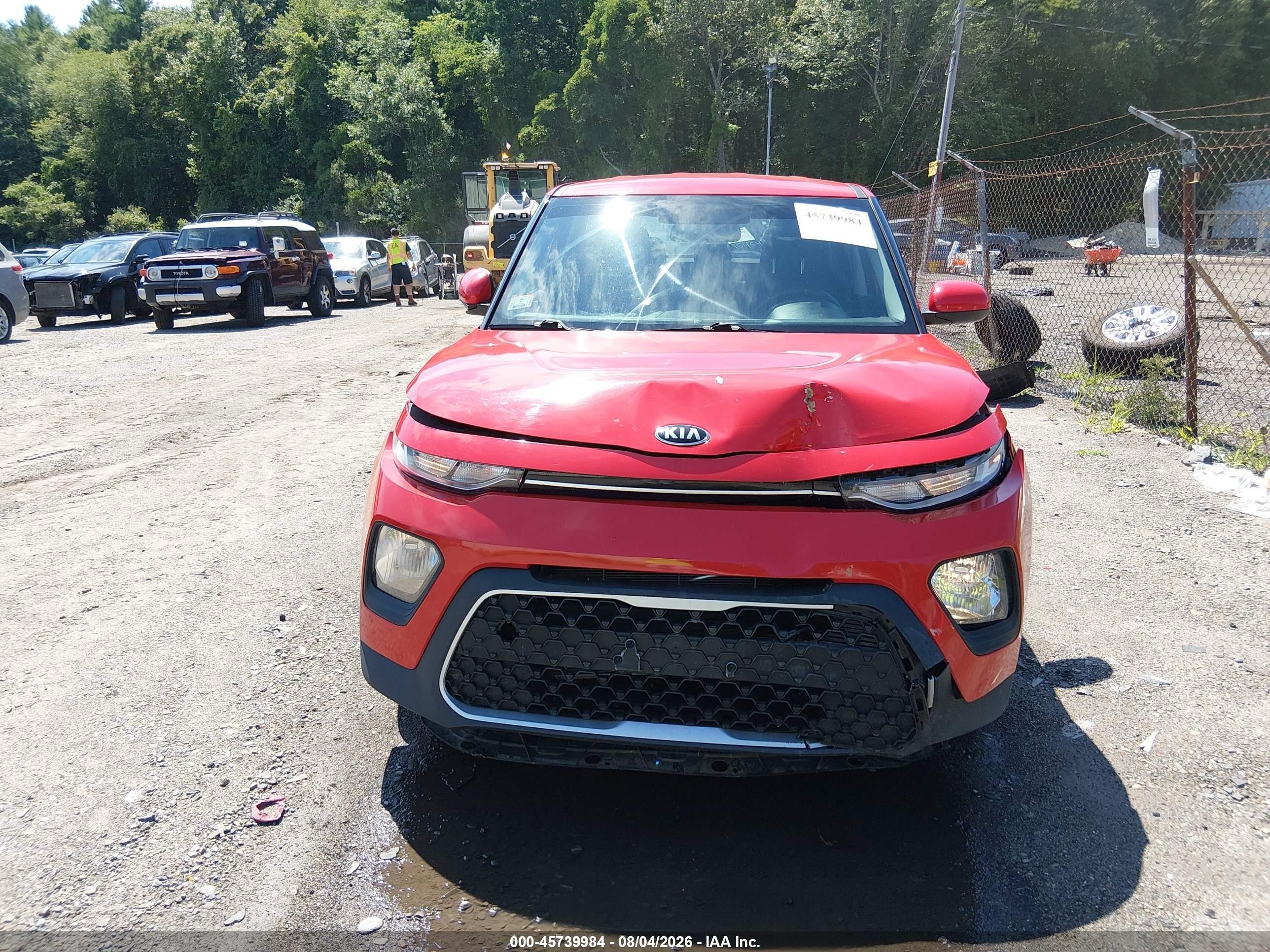 2020 Kia Soul Lx Красный vin: KNDJ23AU4L7010396
