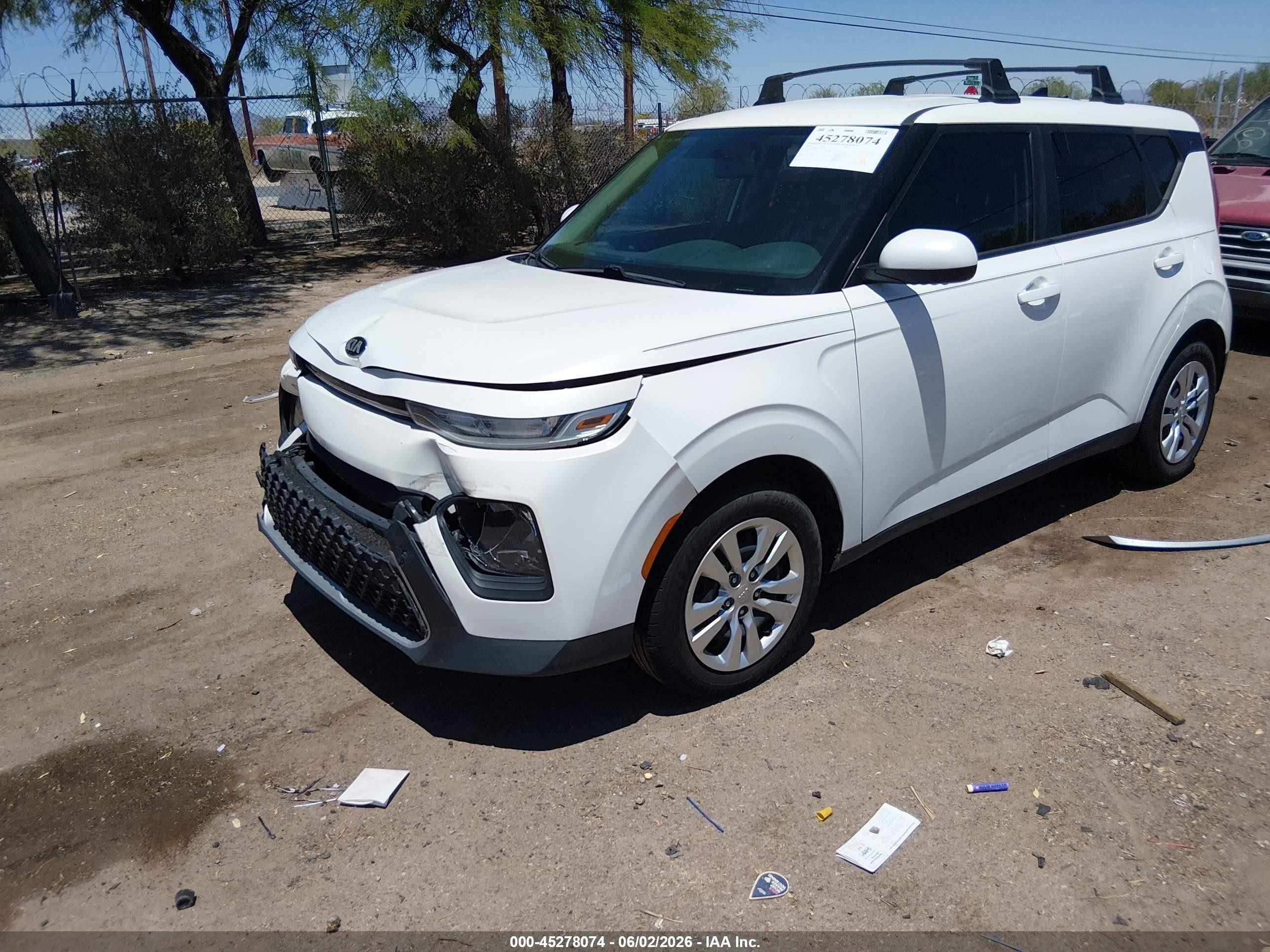 2020 Kia Soul Lx White vin: KNDJ23AU4L7051921