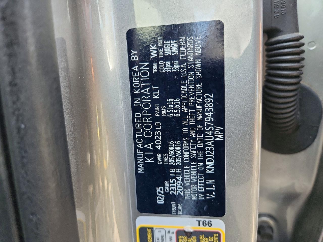 2025 Kia Soul S Silver vin: KNDJ23AU4S7943892