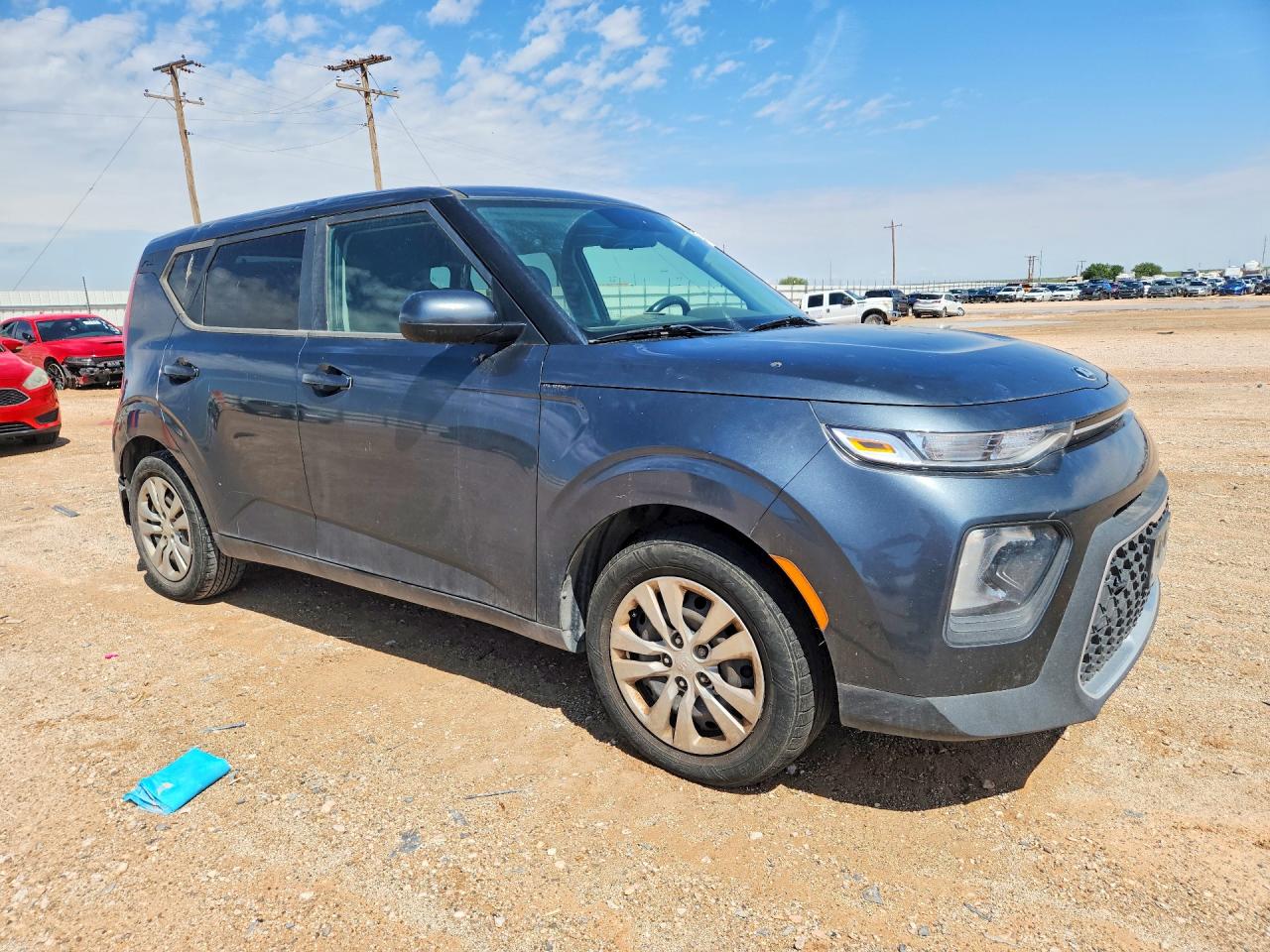 2020 Kia Soul Lx Gray vin: KNDJ23AU6L7083379
