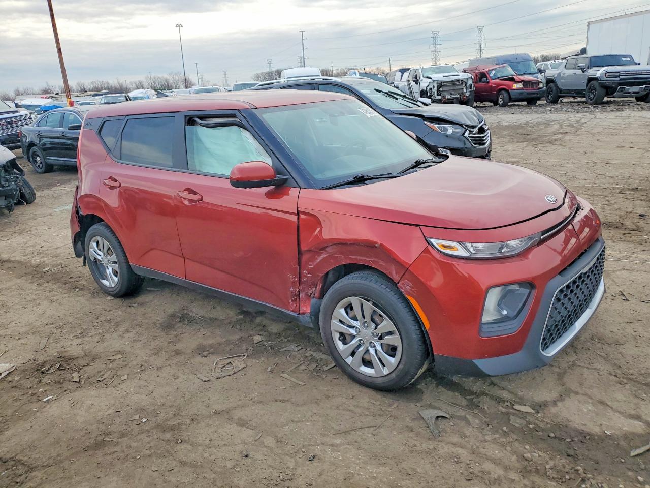 2020 Kia Soul Lx Orange vin: KNDJ23AU9L7110199