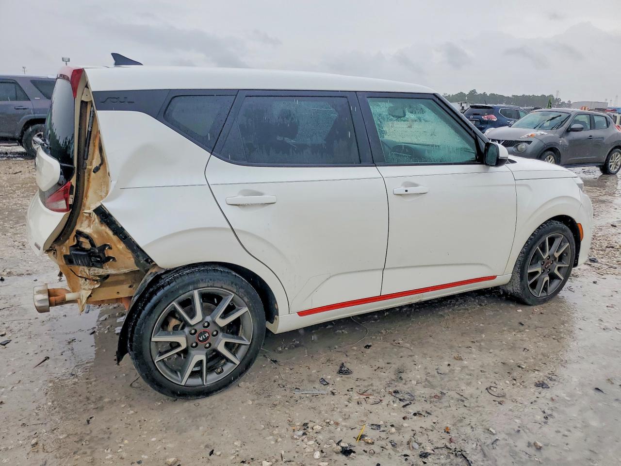 2021 Kia Soul Gt-line Turbo White vin: KNDJ53AF0M7737867