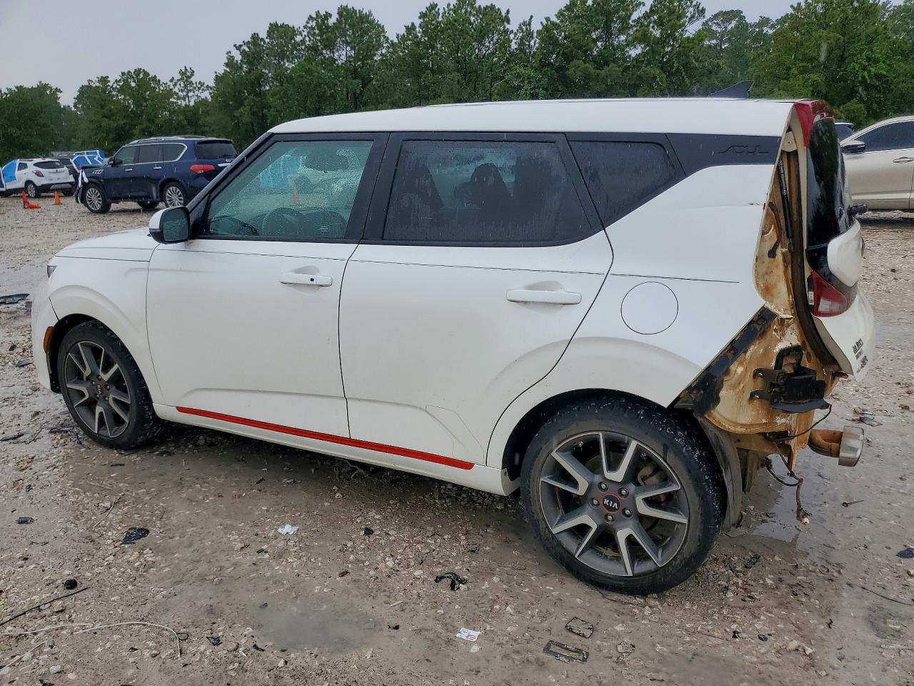 2021 Kia Soul Gt-line Turbo White vin: KNDJ53AF0M7737867