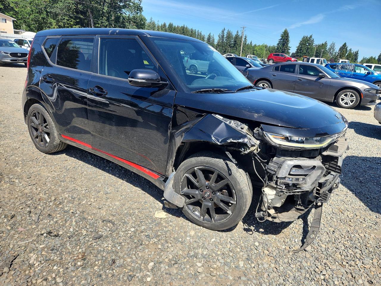 2020 Kia Soul Gt-line Turbo Черный vin: KNDJ53AF4L7059011