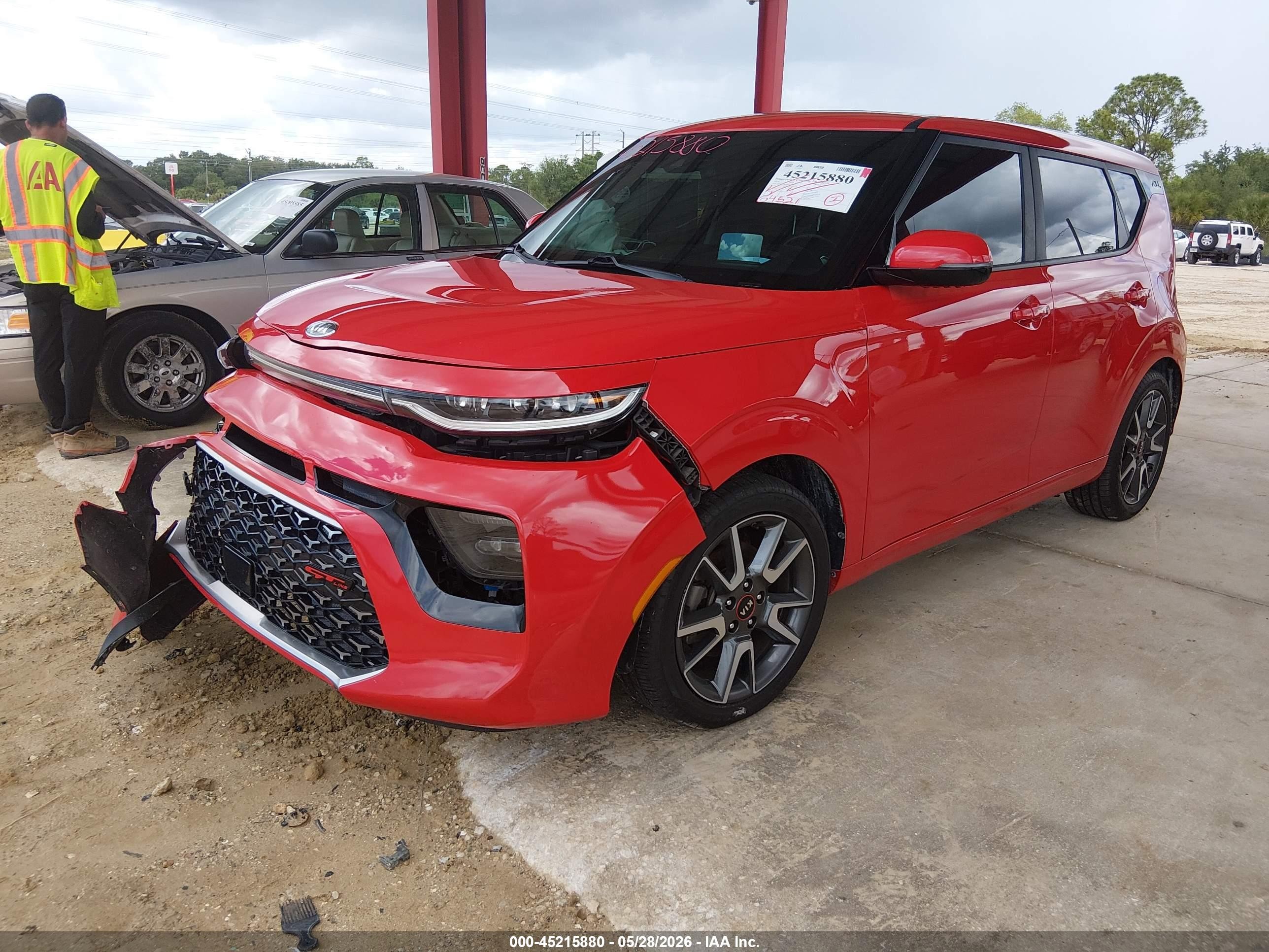2020 Kia Soul Gt-line Turbo Red vin: KNDJ53AF6L7729898