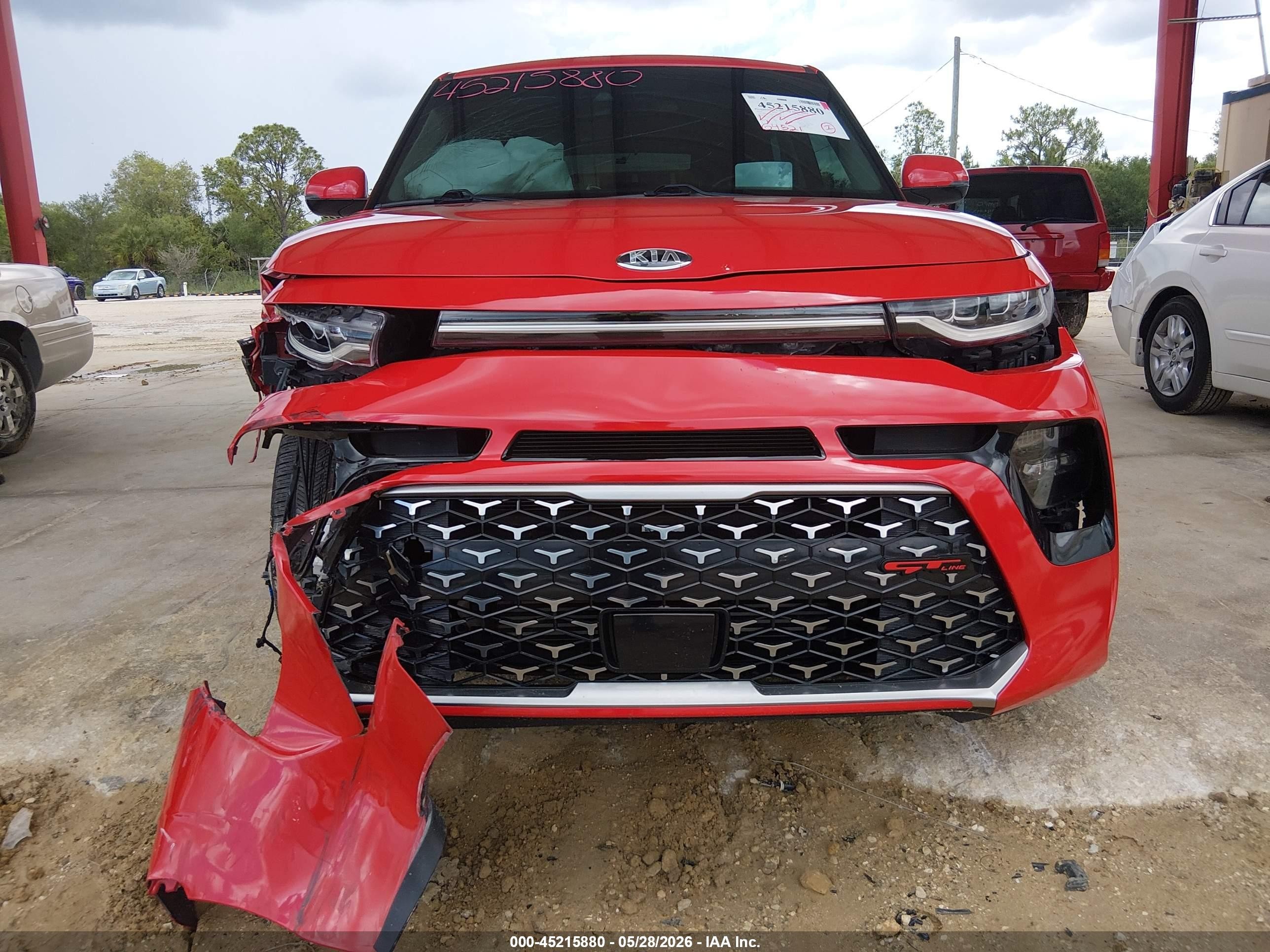 2020 Kia Soul Gt-line Turbo Red vin: KNDJ53AF6L7729898