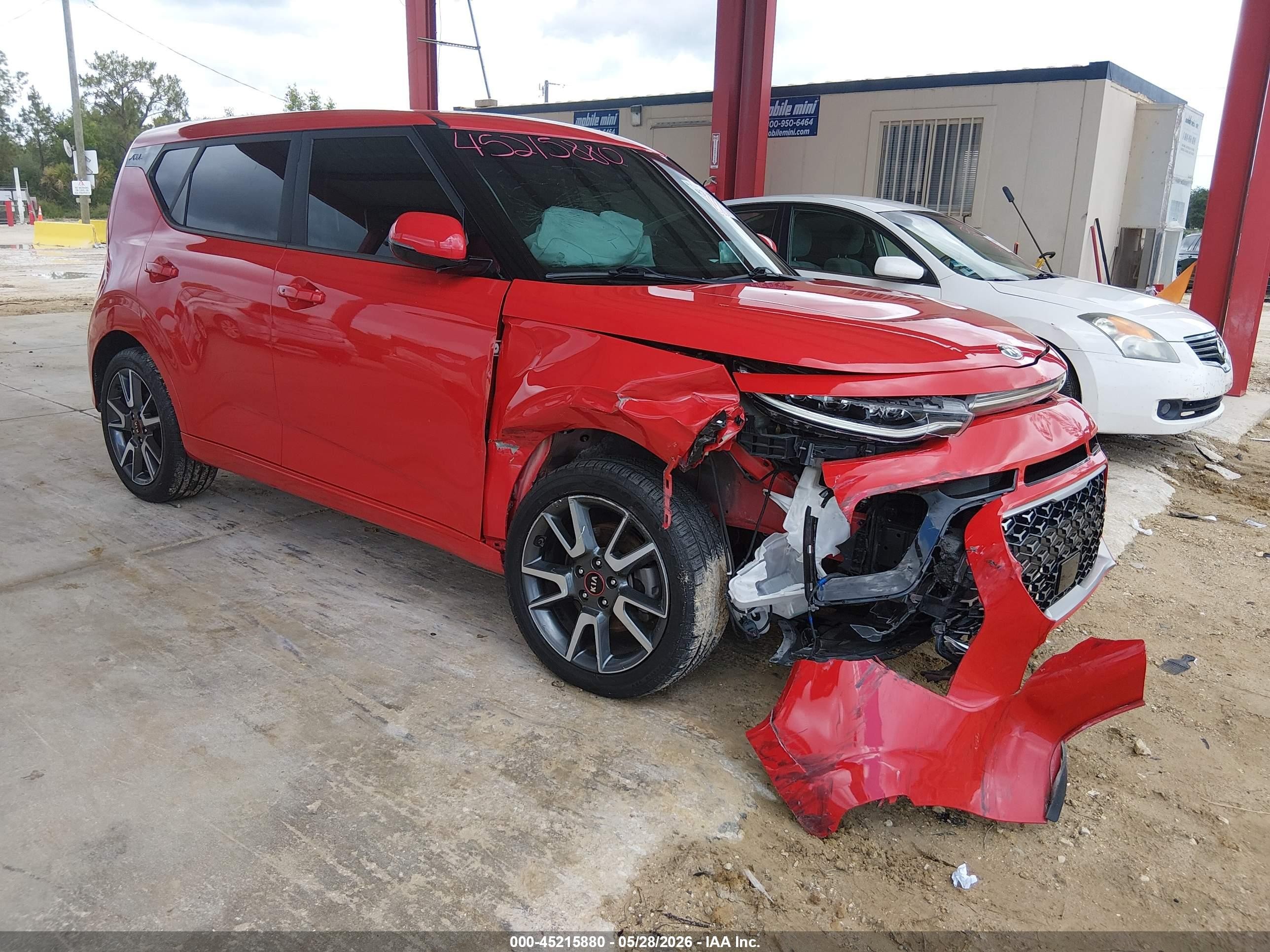 2020 Kia Soul Gt-line Turbo Красный vin: KNDJ53AF6L7729898