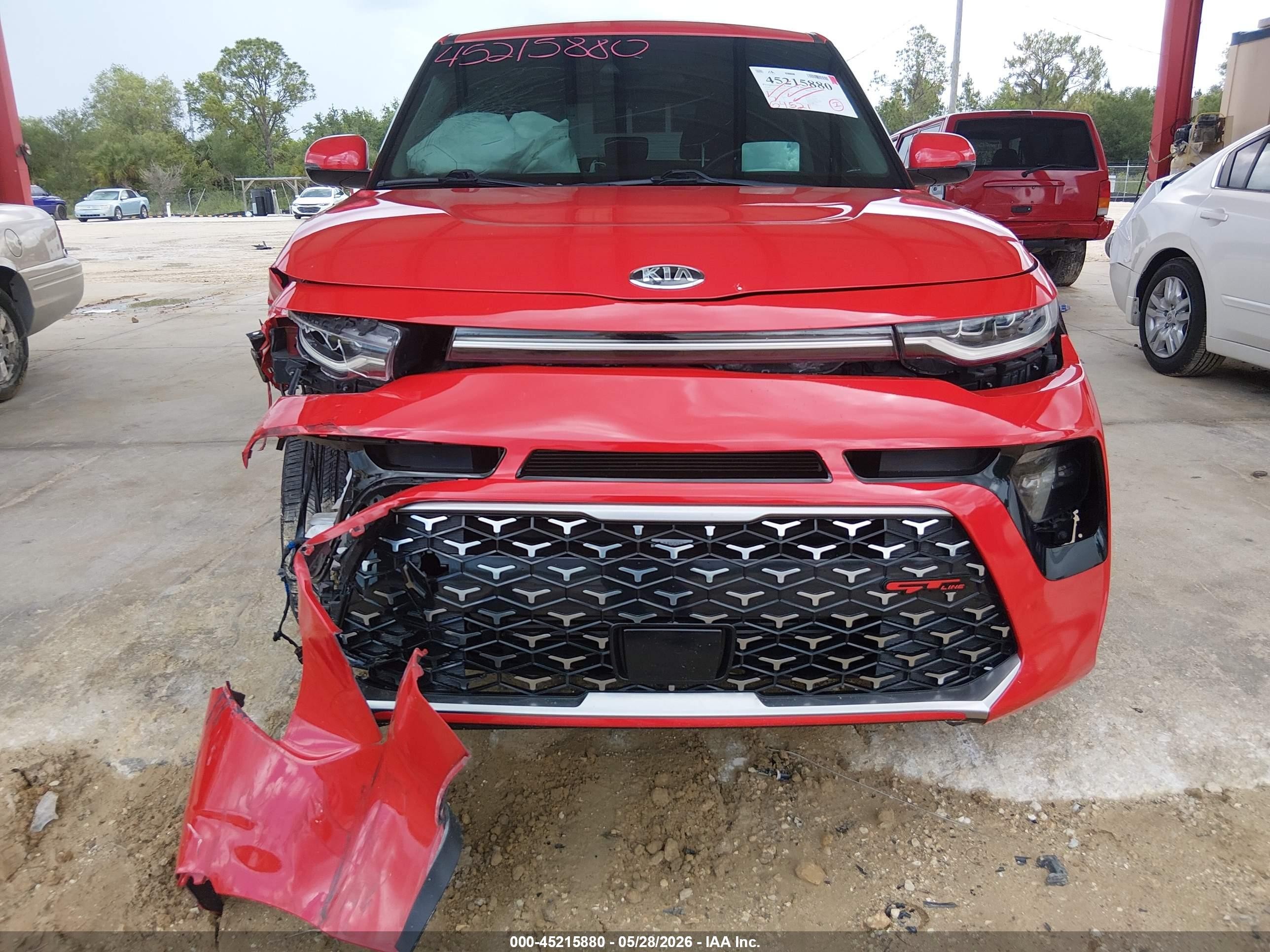 2020 Kia Soul Gt-line Turbo Red vin: KNDJ53AF6L7729898