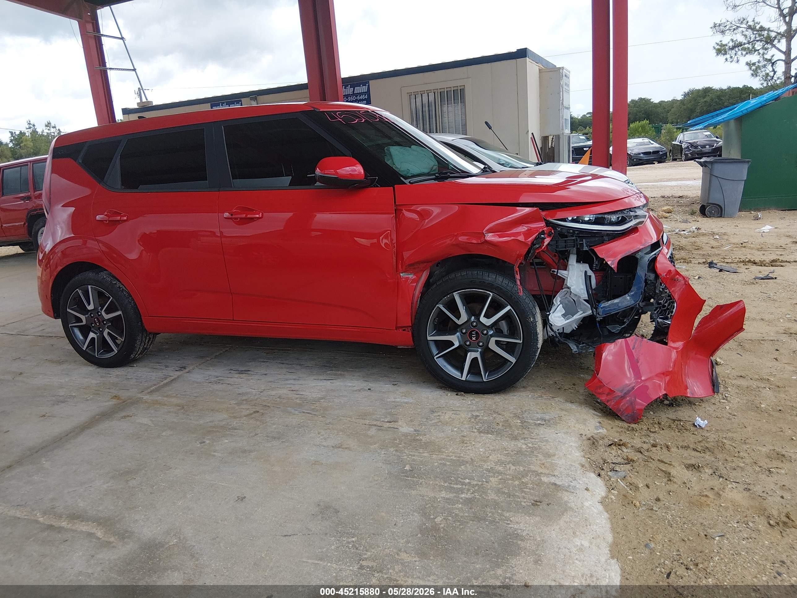 2020 Kia Soul Gt-line Turbo Red vin: KNDJ53AF6L7729898