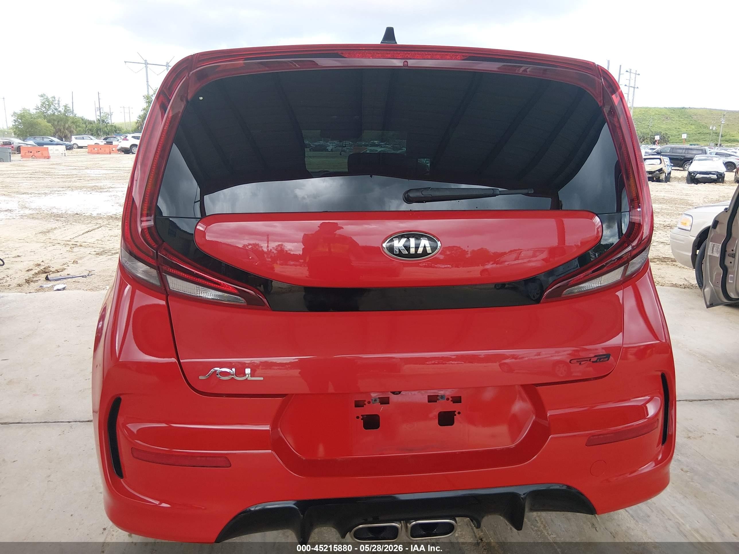 2020 Kia Soul Gt-line Turbo Red vin: KNDJ53AF6L7729898