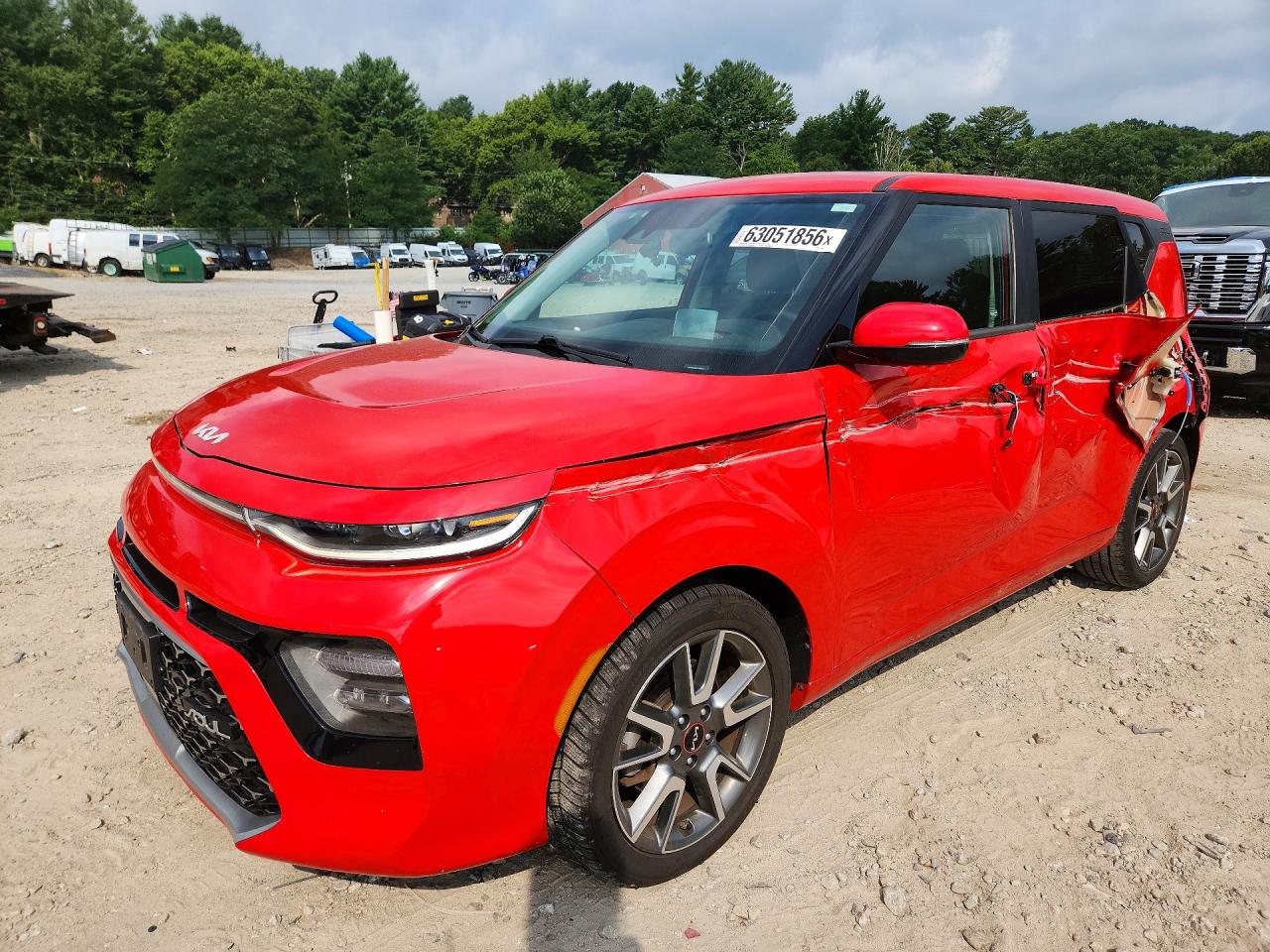 2022 Kia Soul Gt-line Turbo Red vin: KNDJ53AF6N7155323