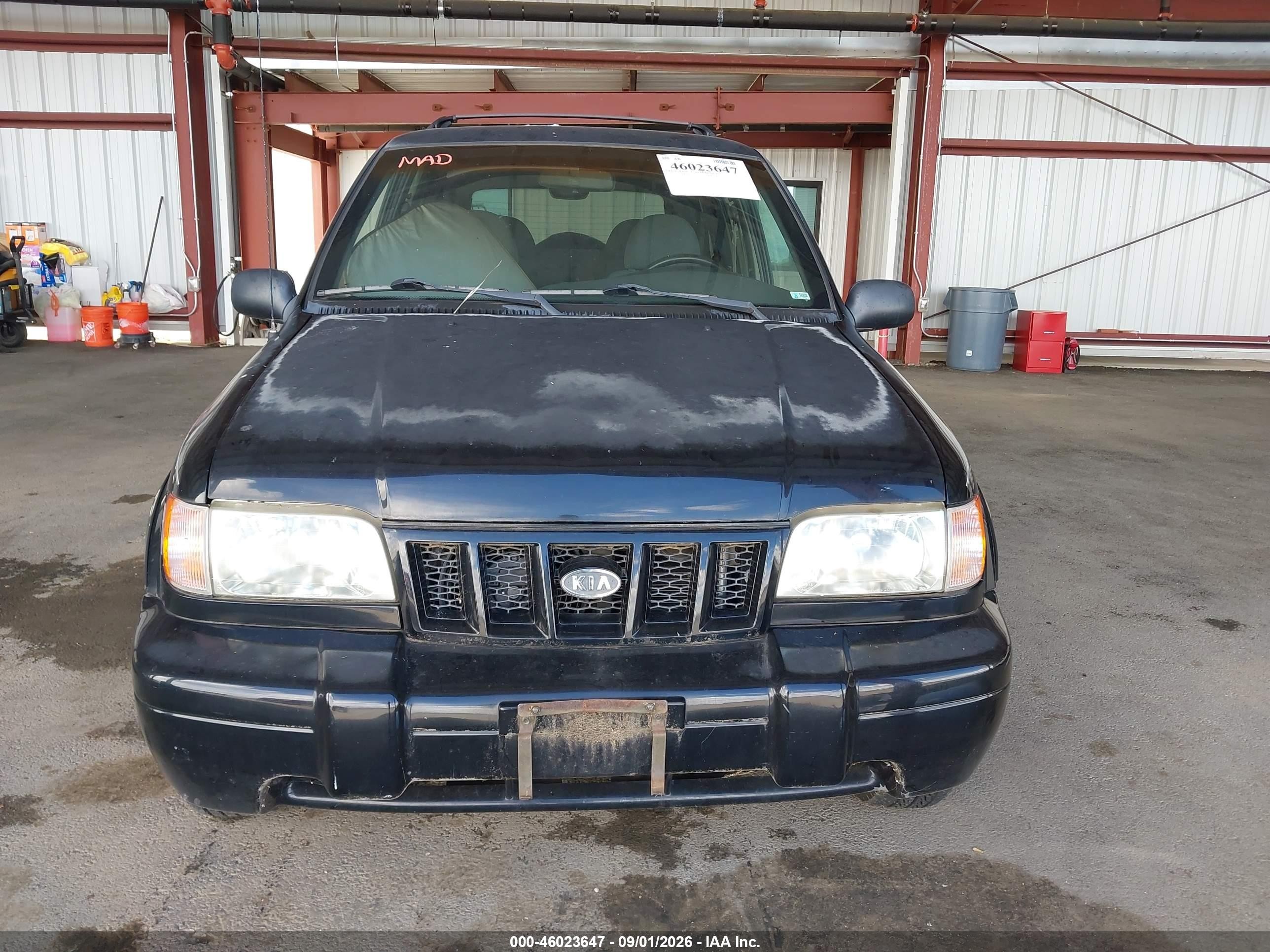2002 Kia Sportage   Черный vin: KNDJA723025173945