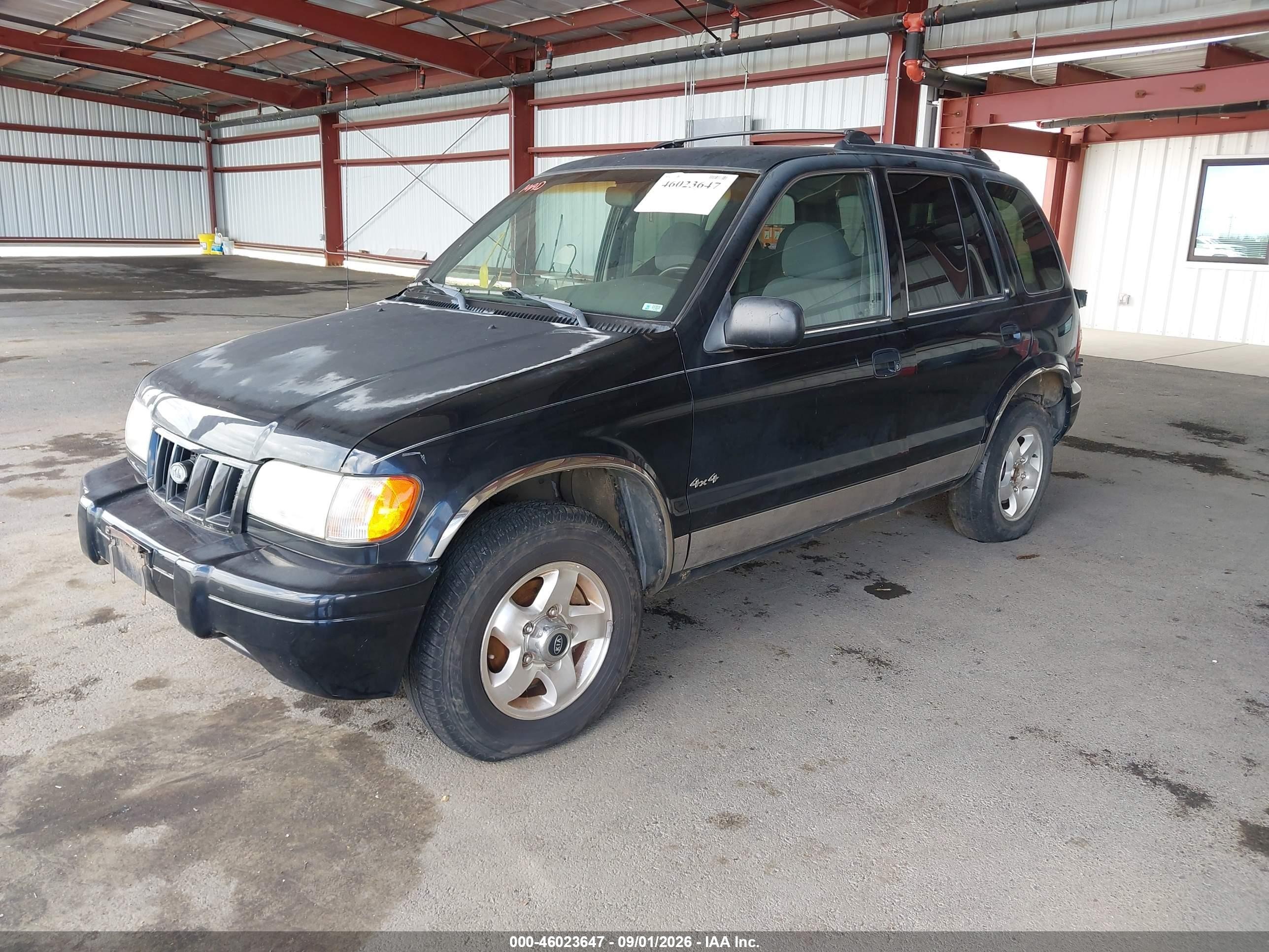 2002 Kia Sportage   Черный vin: KNDJA723025173945