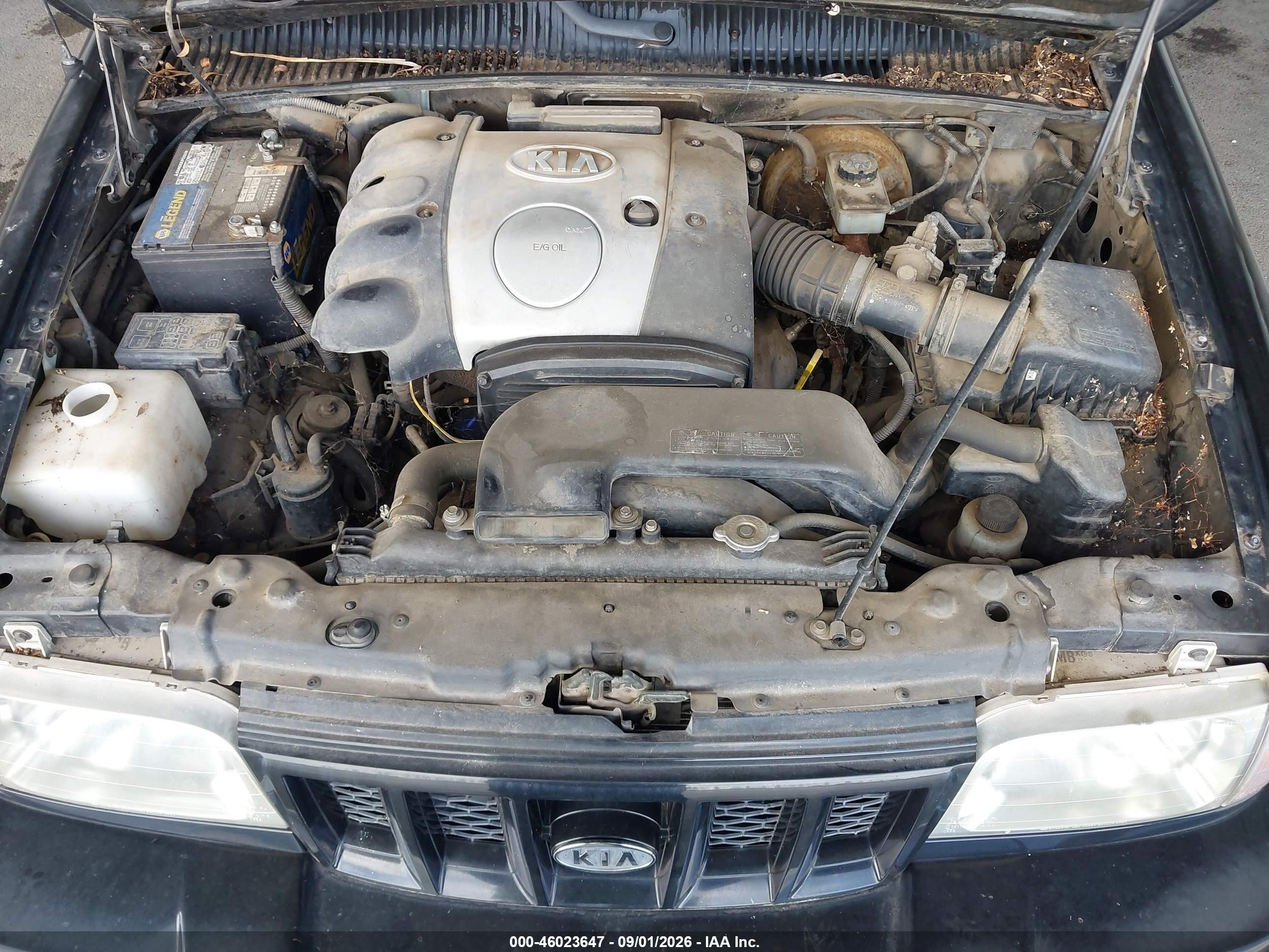 2002 Kia Sportage   Черный vin: KNDJA723025173945