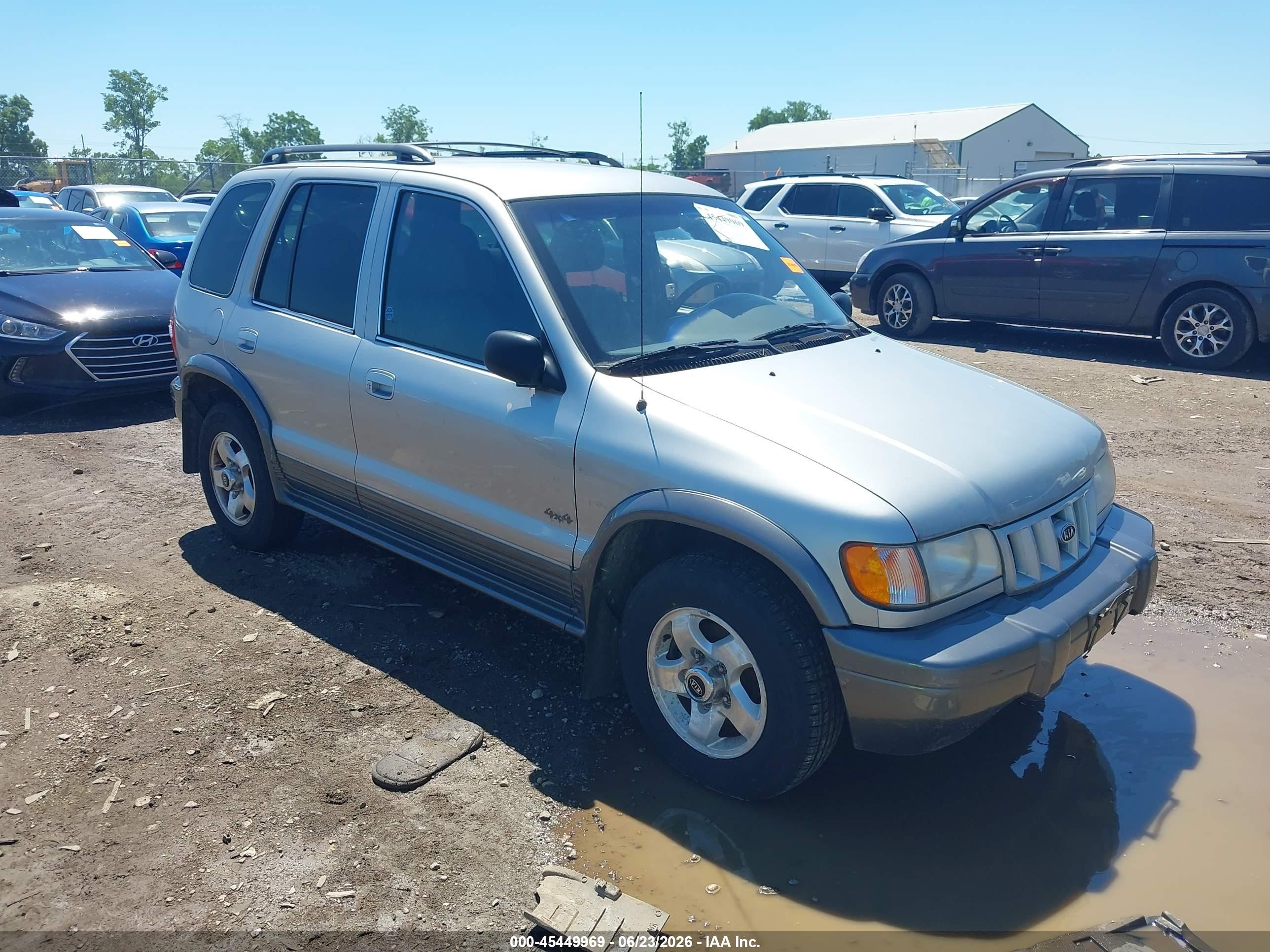 2002 Kia Sportage   Silver vin: KNDJA723325129809