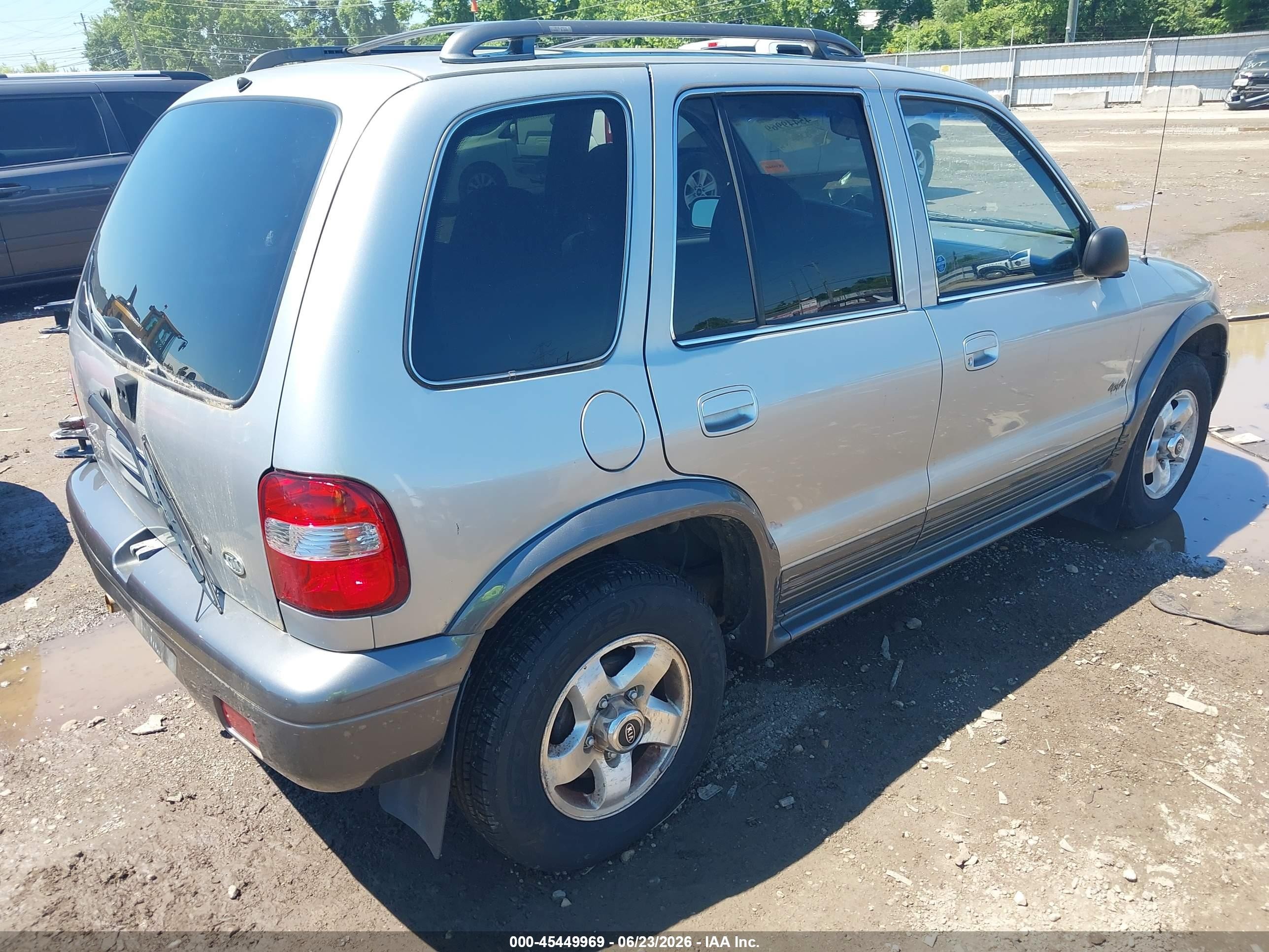 2002 Kia Sportage   Silver vin: KNDJA723325129809