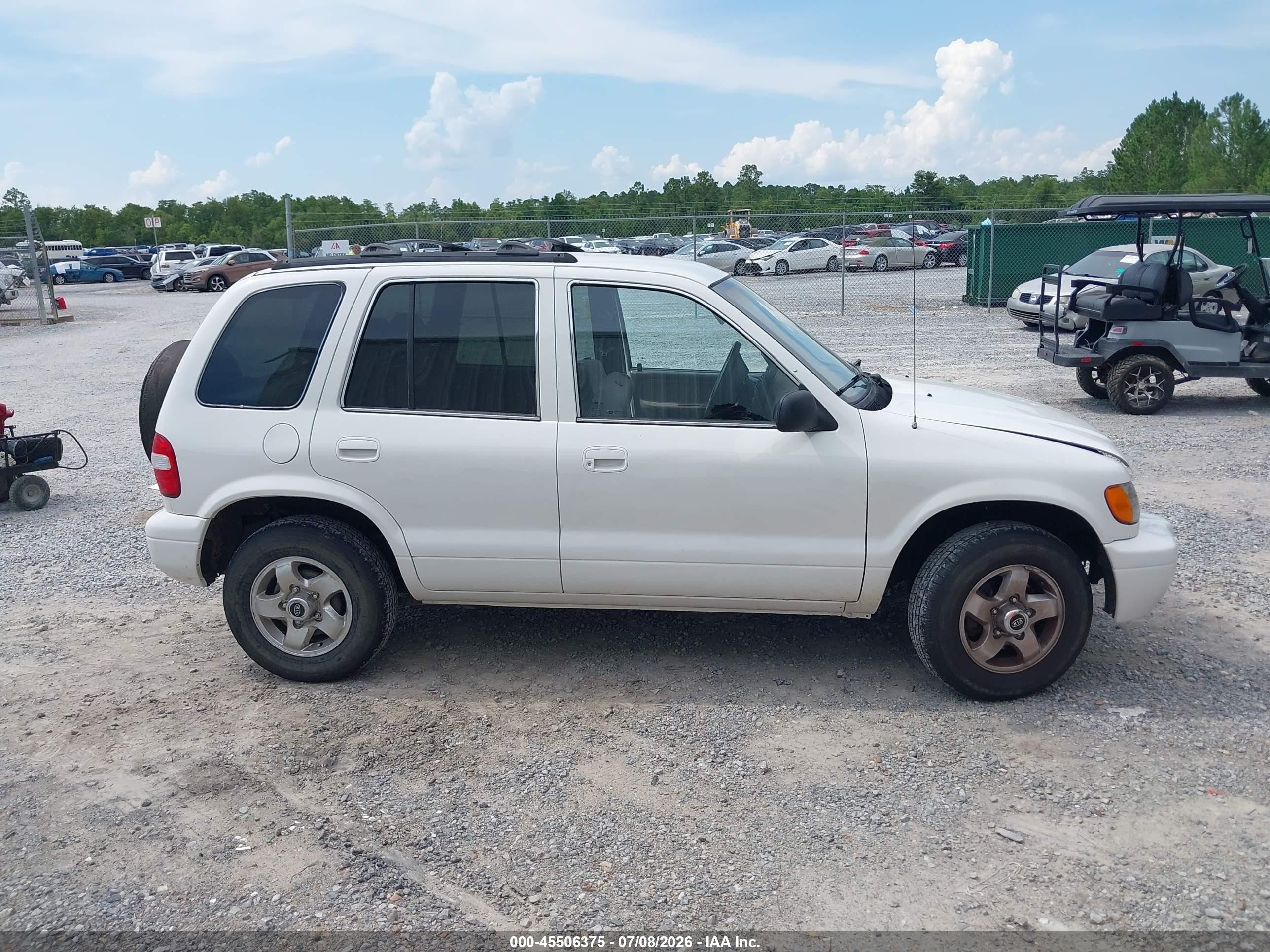 2002 Kia Sportage   White vin: KNDJB723325123795