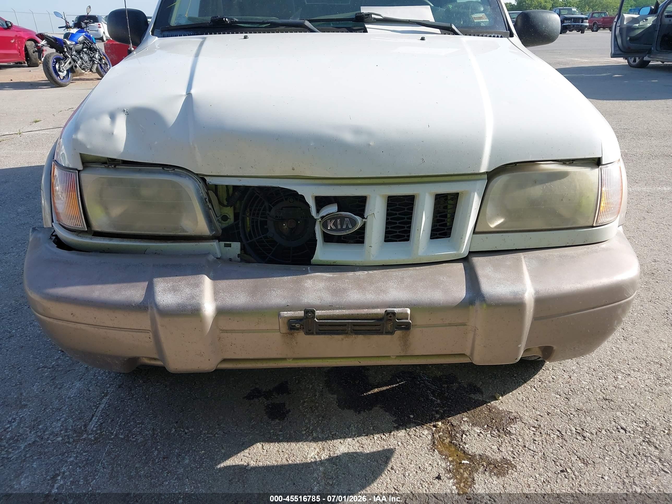 2002 Kia Sportage   White vin: KNDJB723425172942