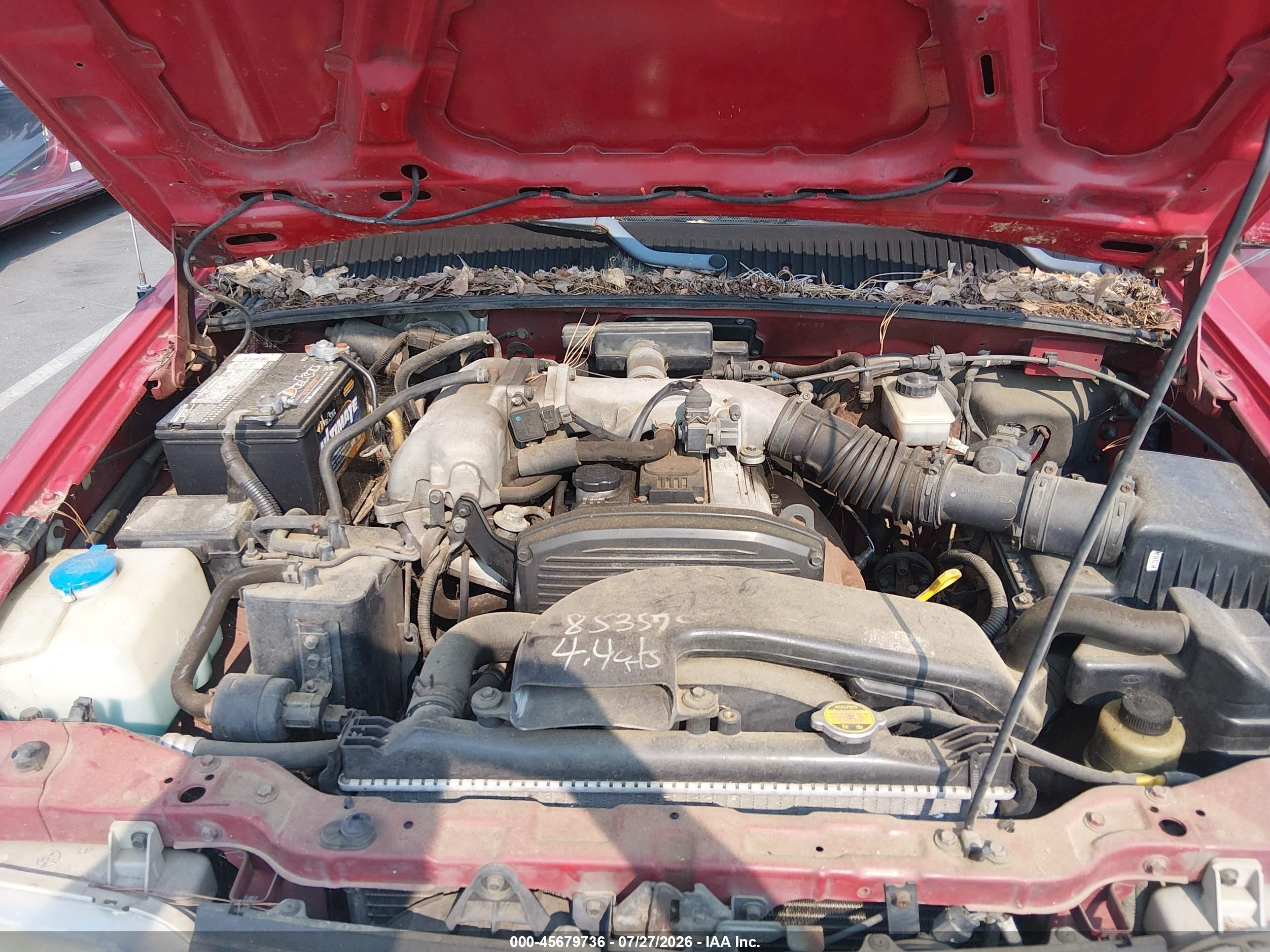 2000 Kia Sportage Ex Red vin: KNDJB7239Y5651981