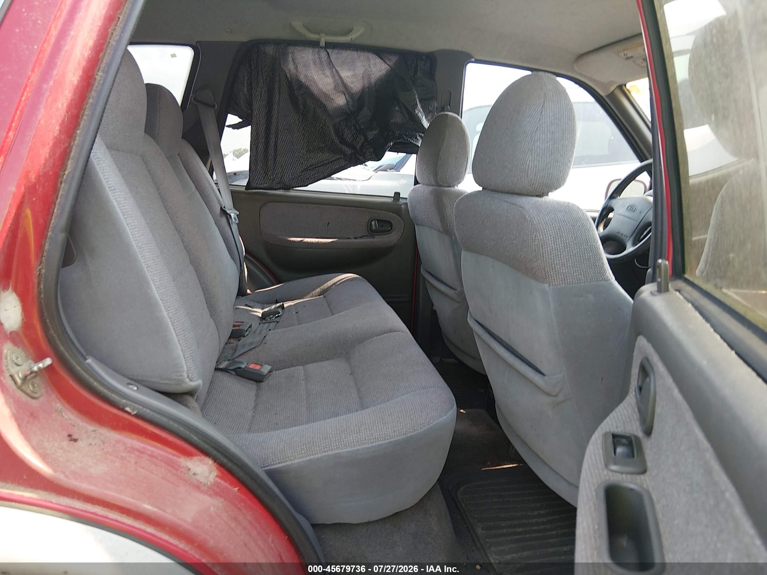 2000 Kia Sportage Ex Red vin: KNDJB7239Y5651981