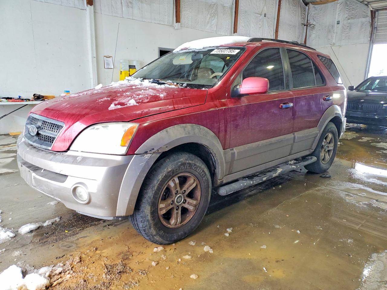 2004 Kia Sorento Lx Burgundy vin: KNDJC733145187722