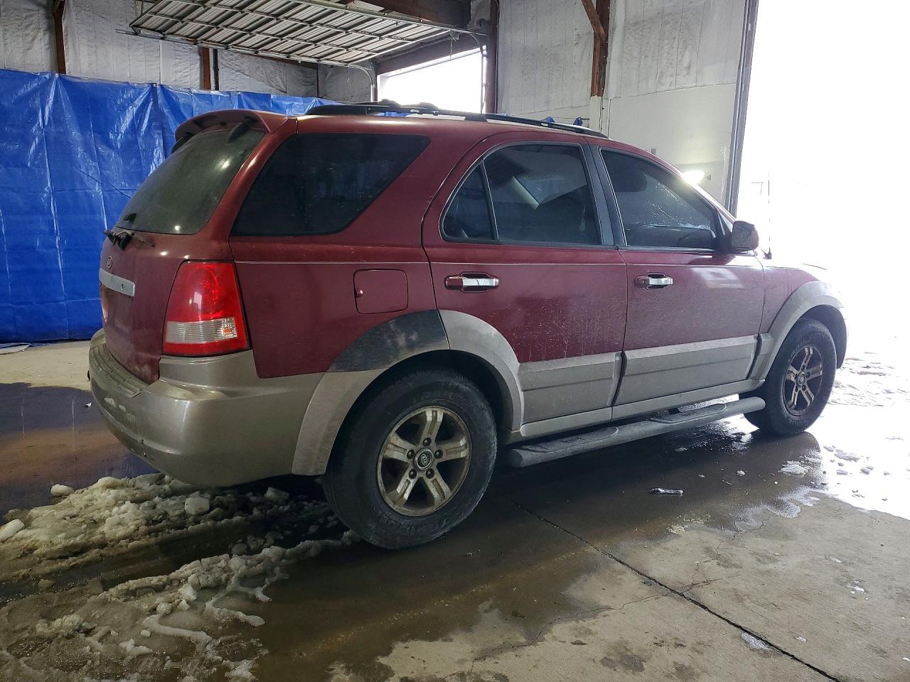2004 Kia Sorento Lx Burgundy vin: KNDJC733145187722
