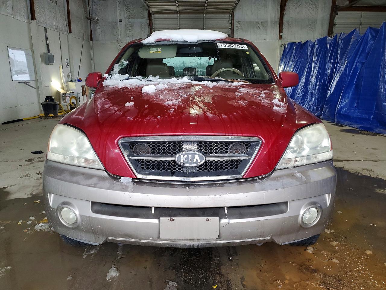 2004 Kia Sorento Lx Burgundy vin: KNDJC733145187722