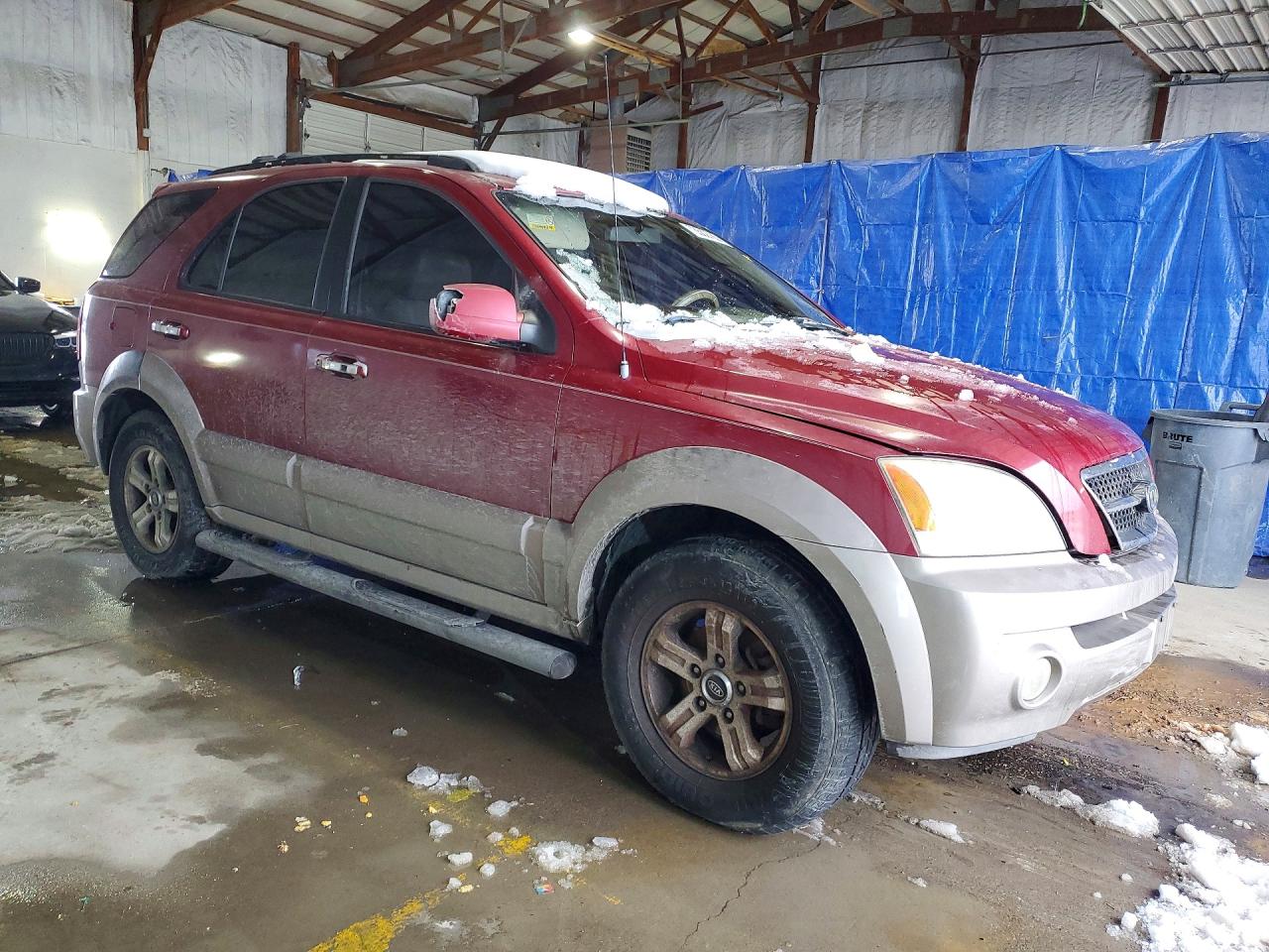 2004 Kia Sorento Lx Burgundy vin: KNDJC733145187722