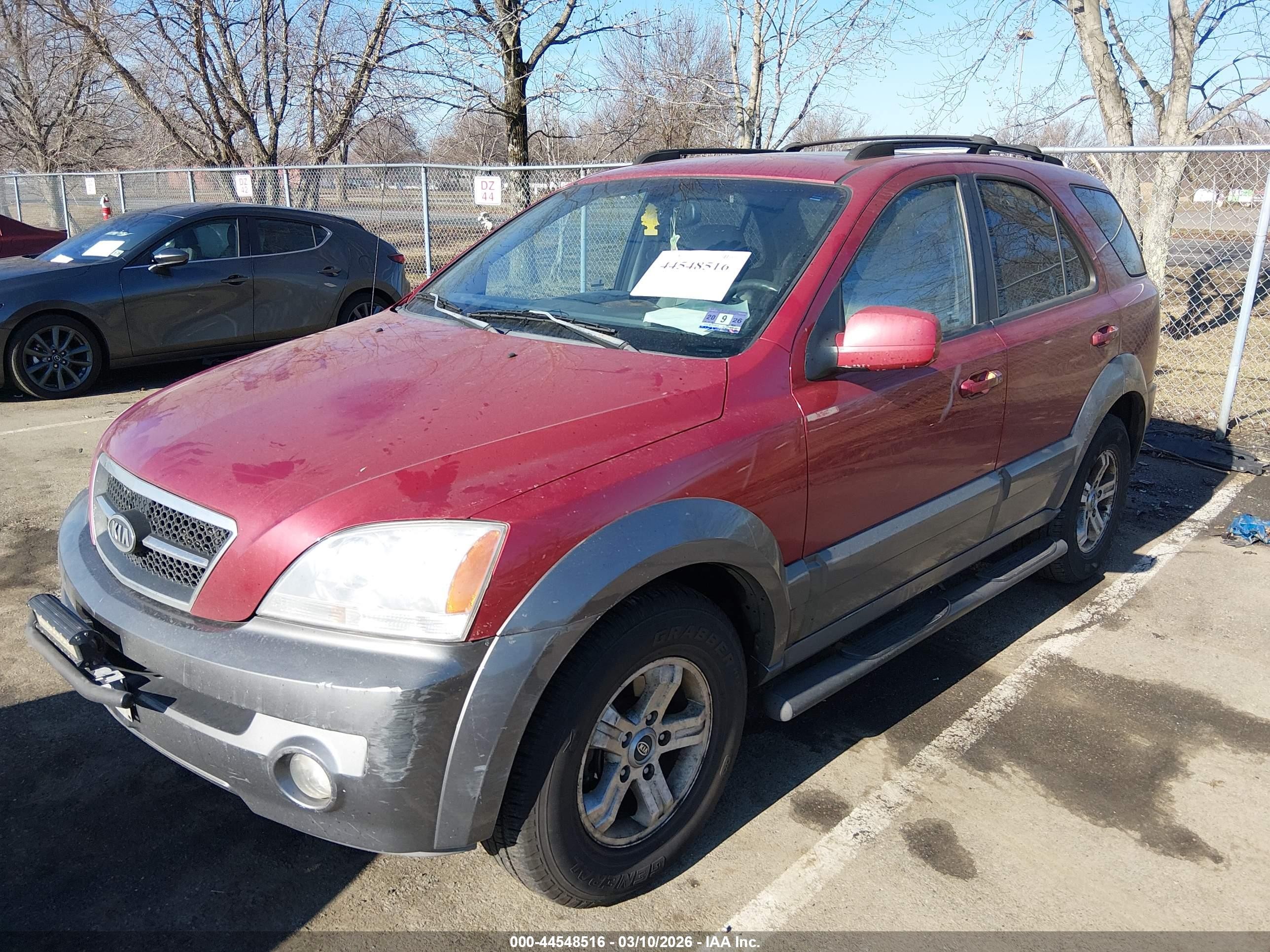 2004 Kia Sorento Ex/lx Red vin: KNDJC733145224882